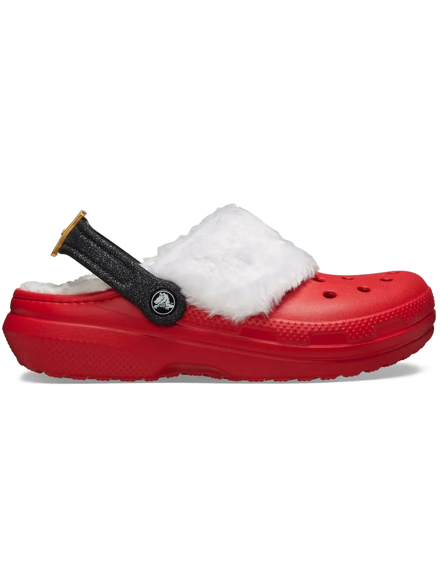 Мужские сабо на флисе с принтом Classic Lined Clog Crocs — изображение 1 из 2, красный/мульти