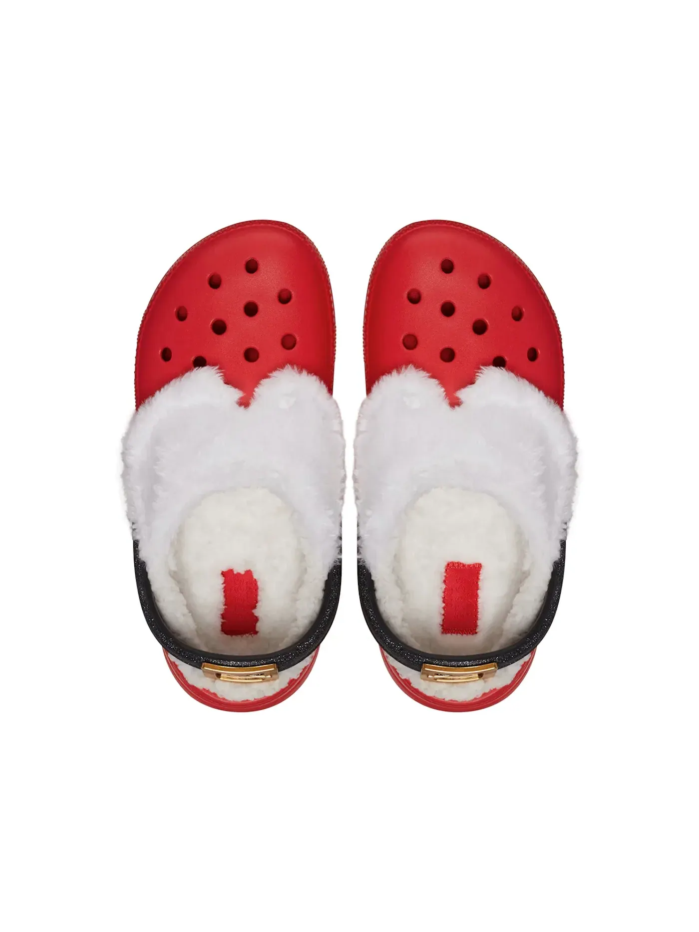 Мужские сабо на флисе с принтом Classic Lined Clog Crocs — изображение 2 из 2, красный/мульти