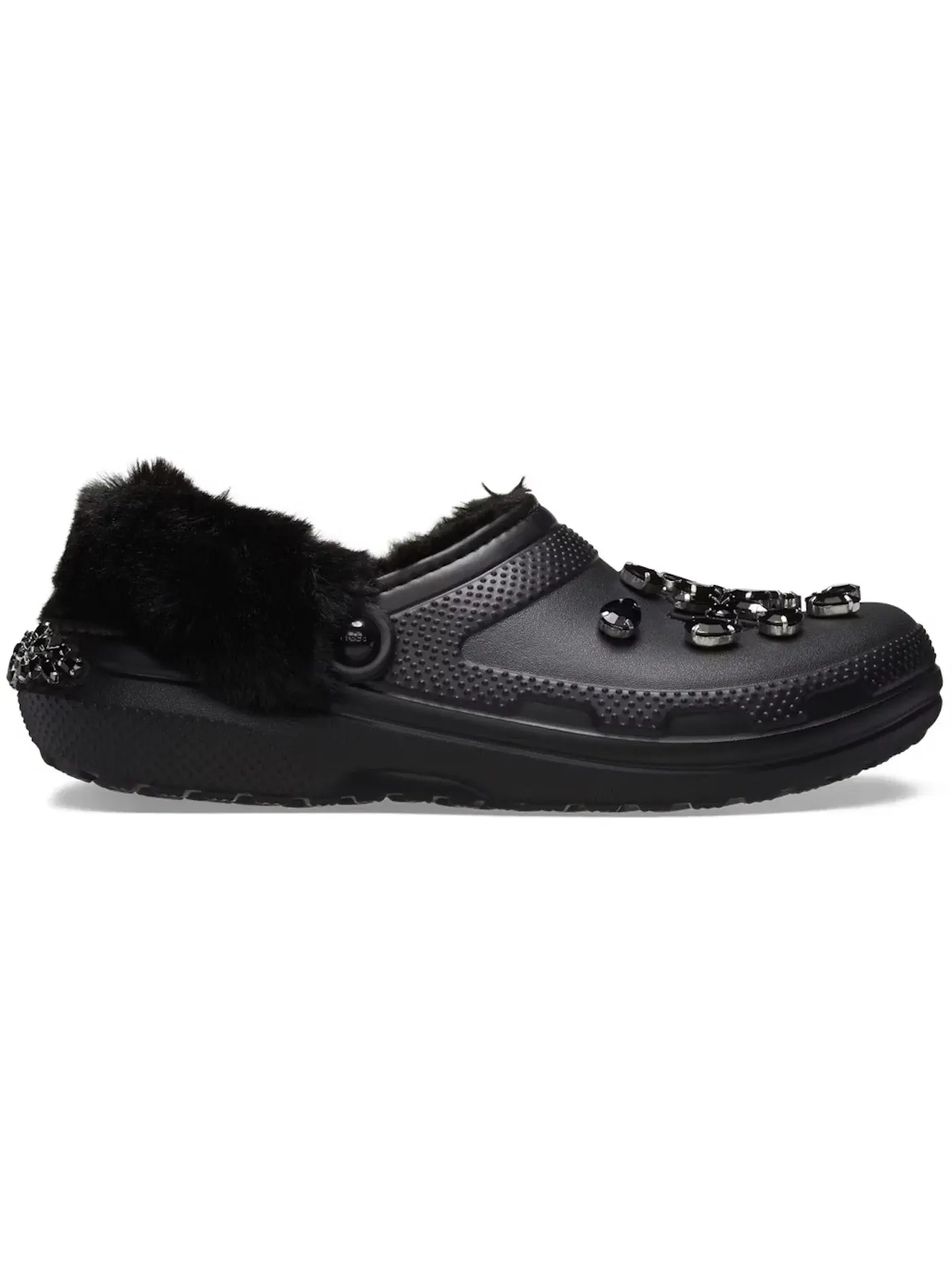 Унисекс сабо с мехом Crocs Classic Lined Clog Crocs — изображение 1 из 2, черный/черный