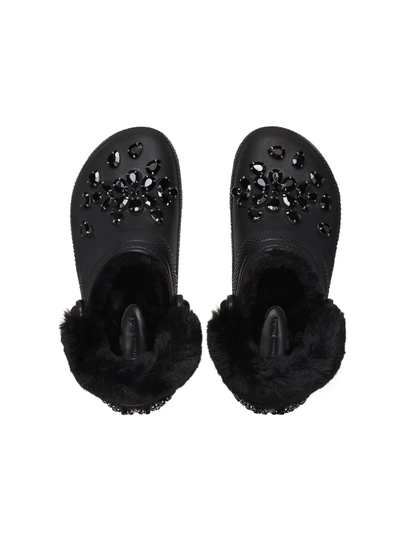 Унисекс сабо с мехом Crocs Classic Lined Clog Crocs — изображение 2 из 2, черный/черный