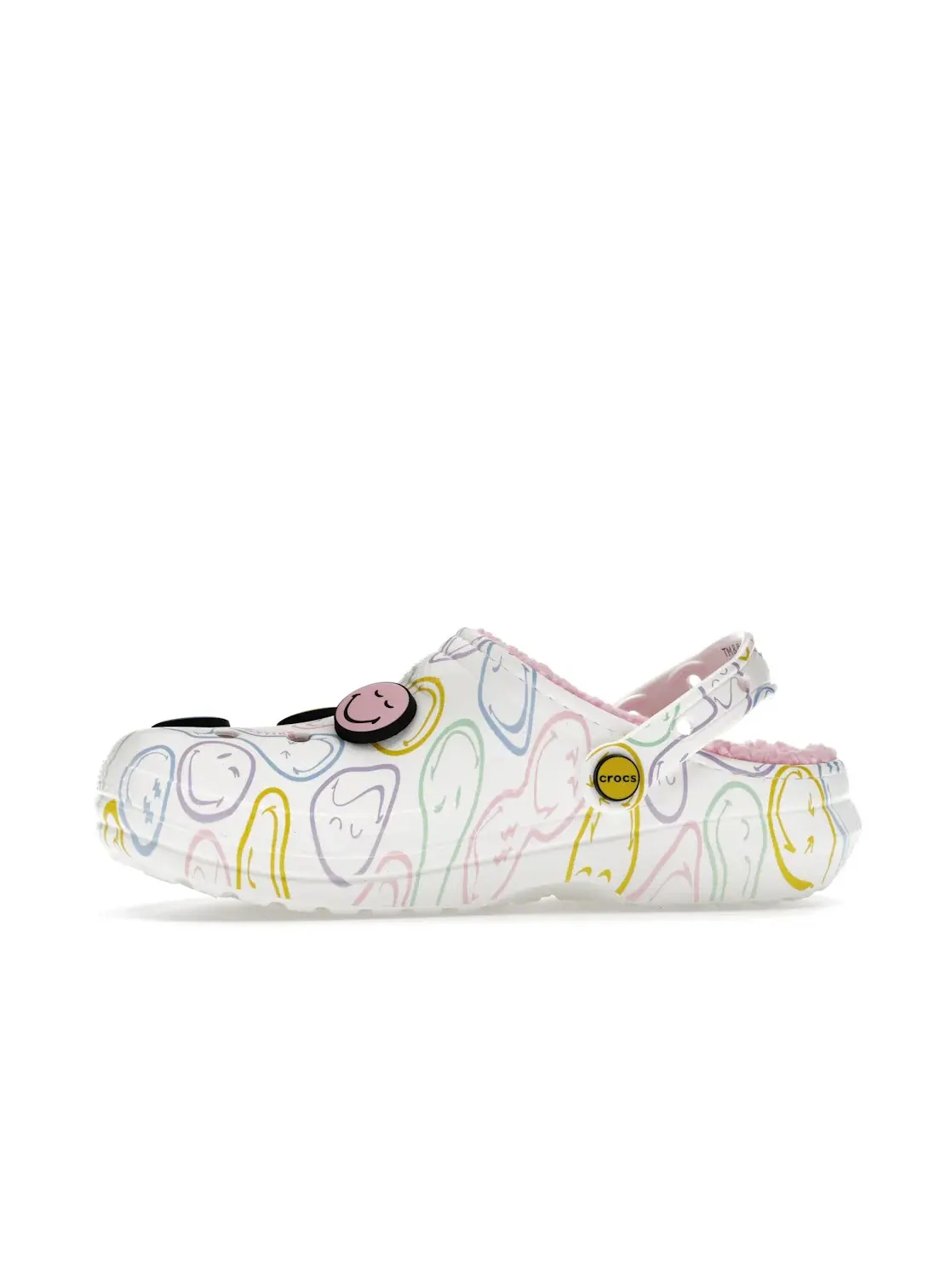 Мужские сабо с меховой подкладкой Crocs Classic Lined Clog SmileyWorld — изображение 3 из 4, мульти
