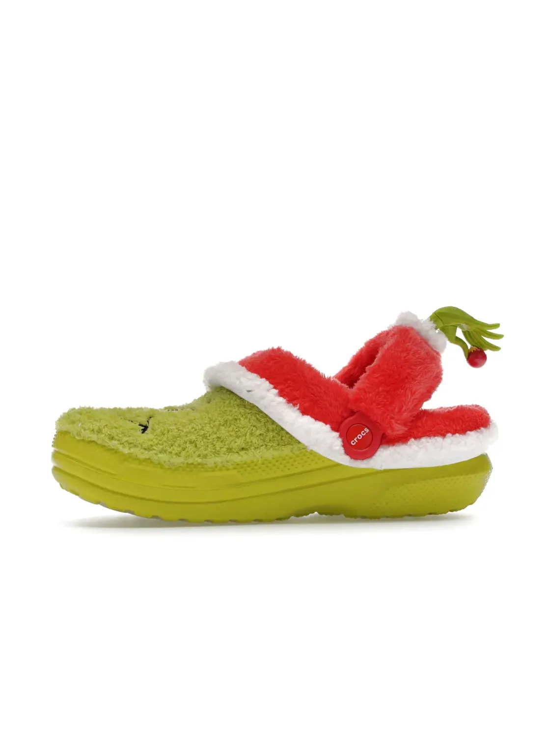 Мужские сабо-клоги с подкладкой The Grinch Crocs — изображение 3 из 4, красный/белый