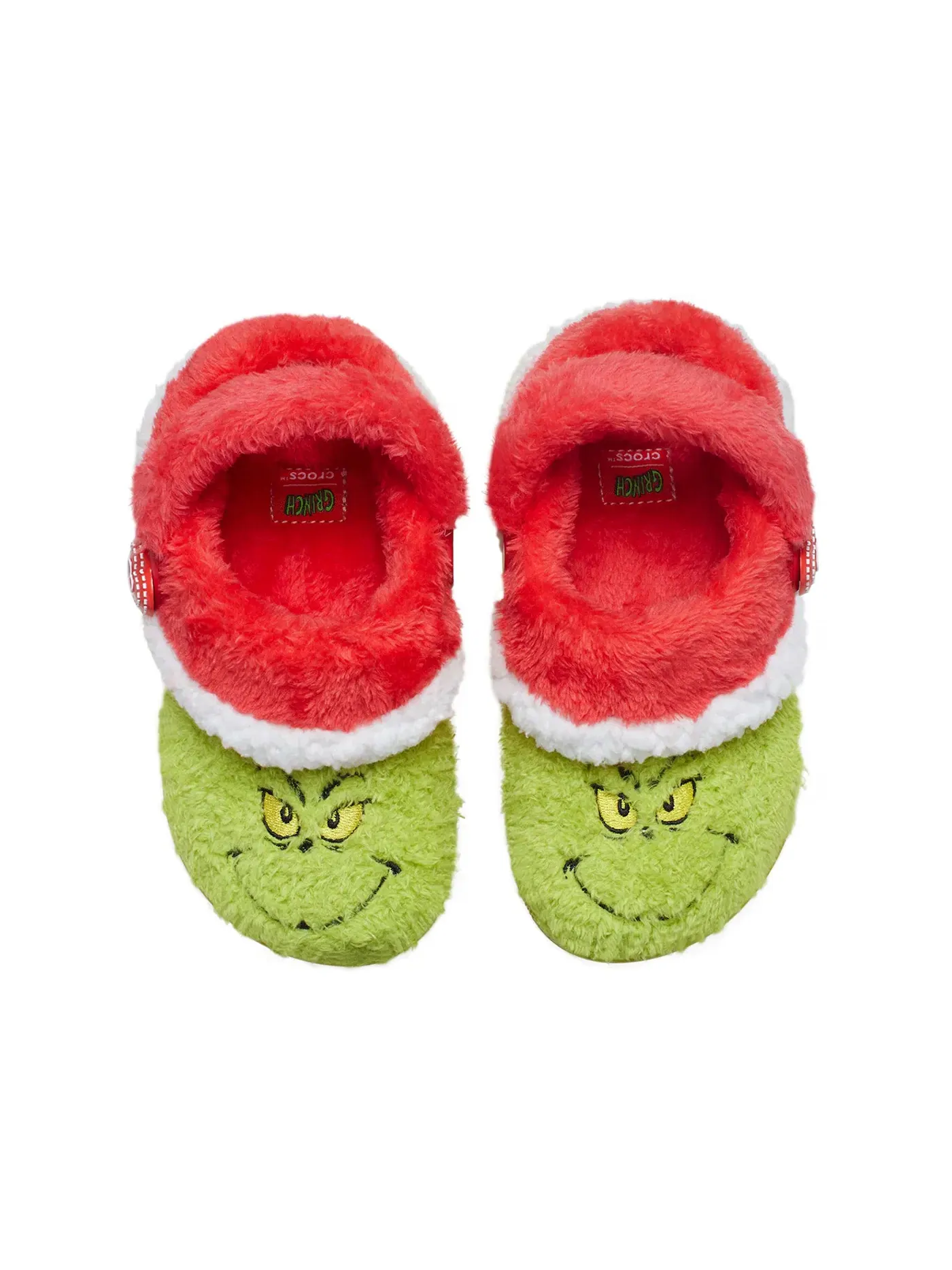 Детские клоги The Grinch Crocs — изображение 2 из 2, красный/белый