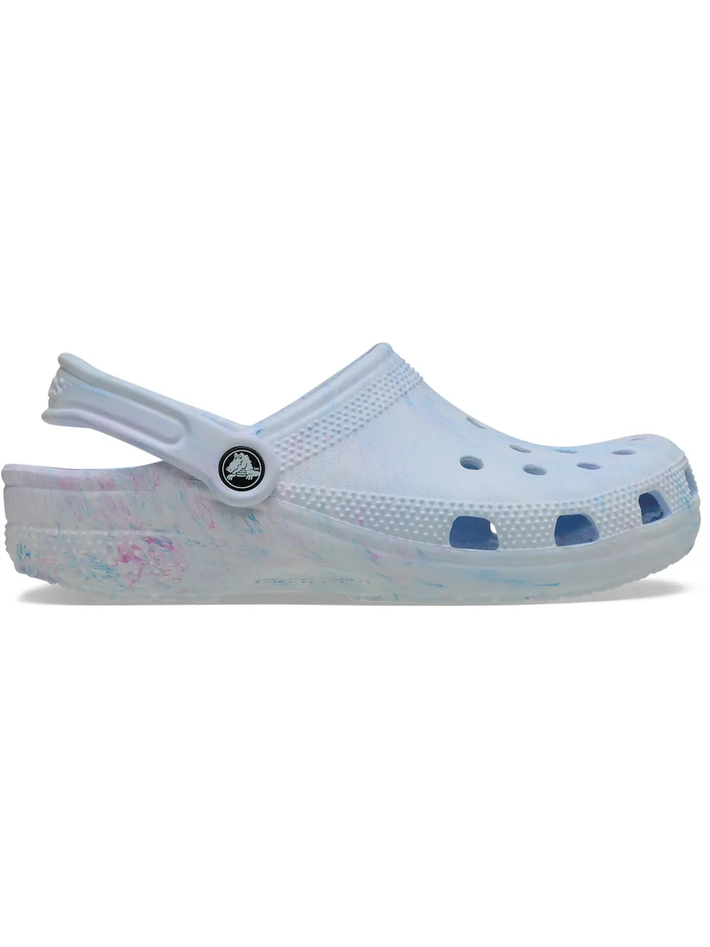 Мужские сабо с мраморным принтом Crocs Classic Marbled Watercolor Clog, Oxygen Swirl — изображение 1 из 1