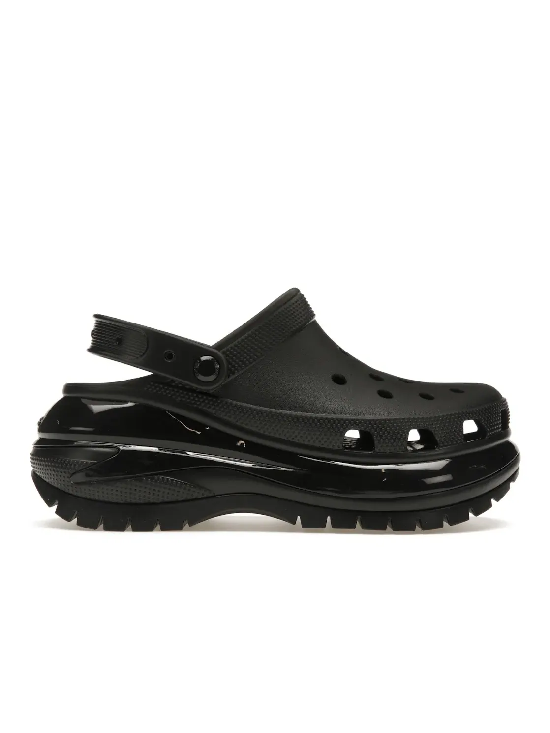 Детские сабо с утолщенной подошвой Mega Crush Clog Crocs — изображение 1 из 4, черный