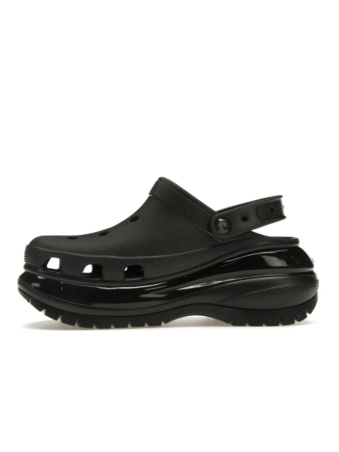 Детские сабо с утолщенной подошвой Mega Crush Clog Crocs — изображение 3 из 4, черный