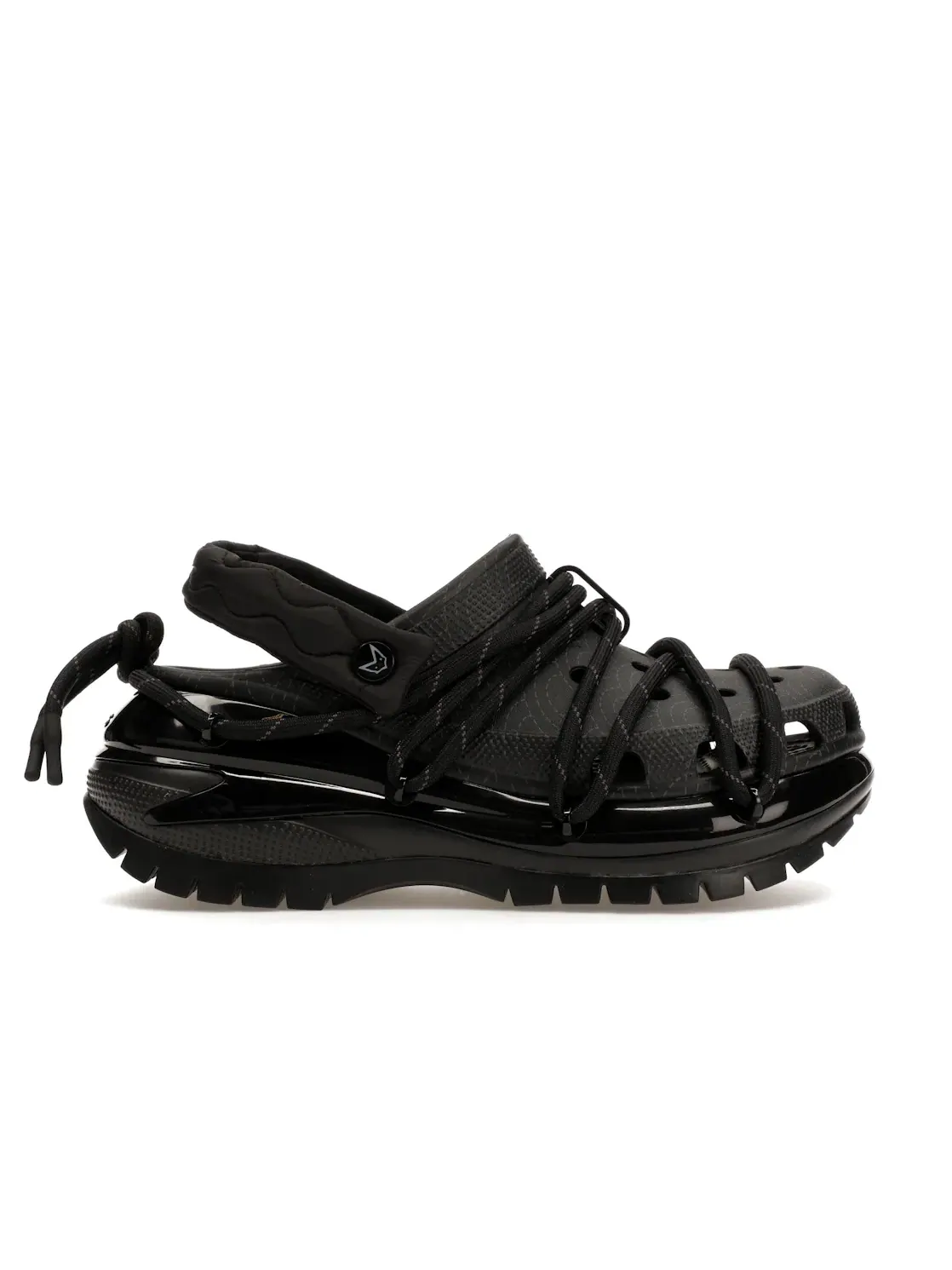 Мужские сабо с платформой Crocs Classic Mega Crush Clog — изображение 1 из 4, черный