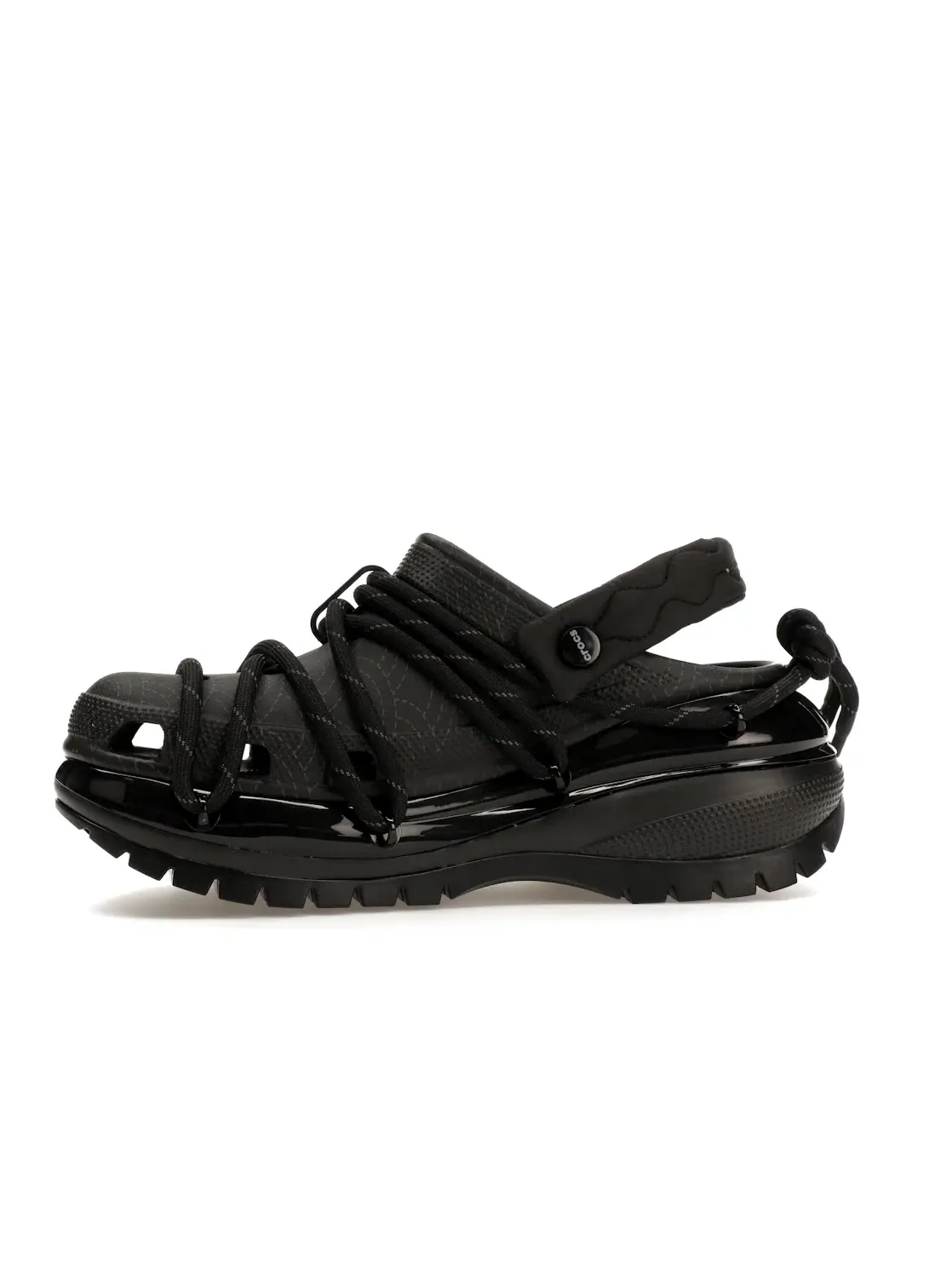 Мужские сабо с платформой Crocs Classic Mega Crush Clog — изображение 3 из 4, черный