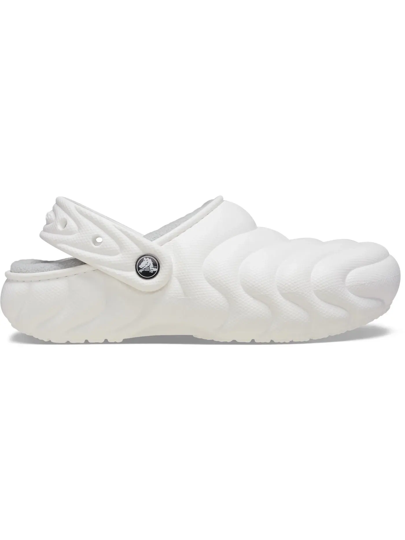 Мужские сабо с подкладкой Classic Overpuff Lined Clog Crocs — изображение 1 из 1, белый