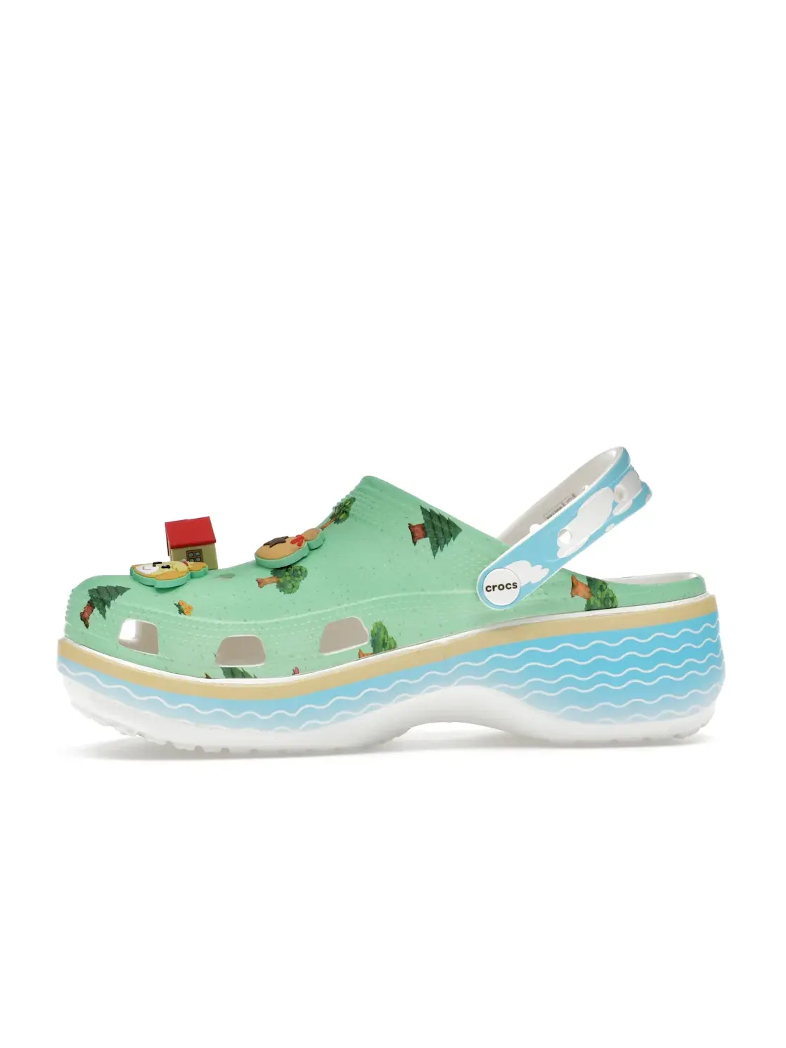 Женские сабо с платформой Crocs Classic Platform Clog — изображение 3 из 4, мульти