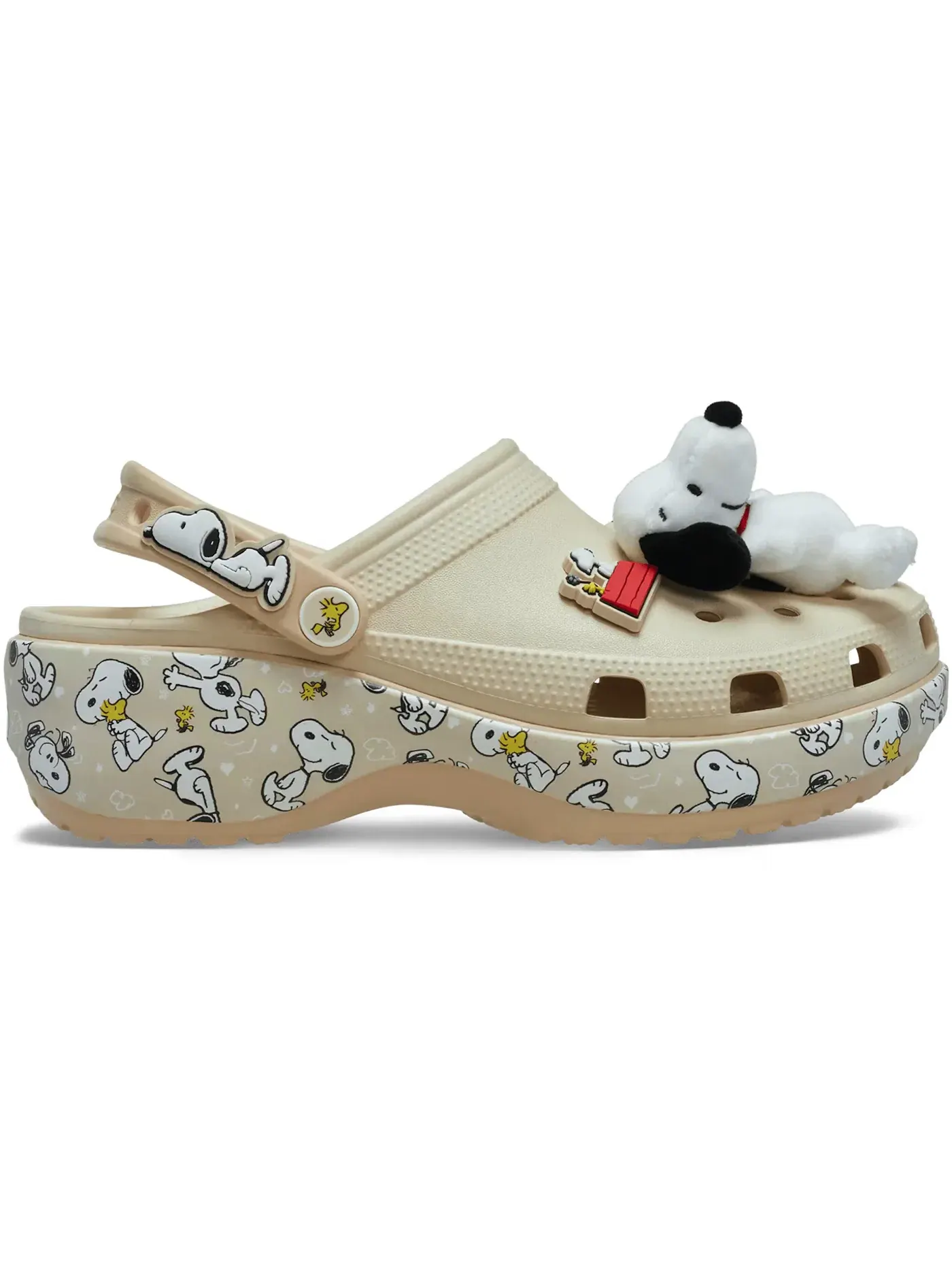 Женские сланцы на платформе Peanuts Crocs — изображение 1 из 2, мульти