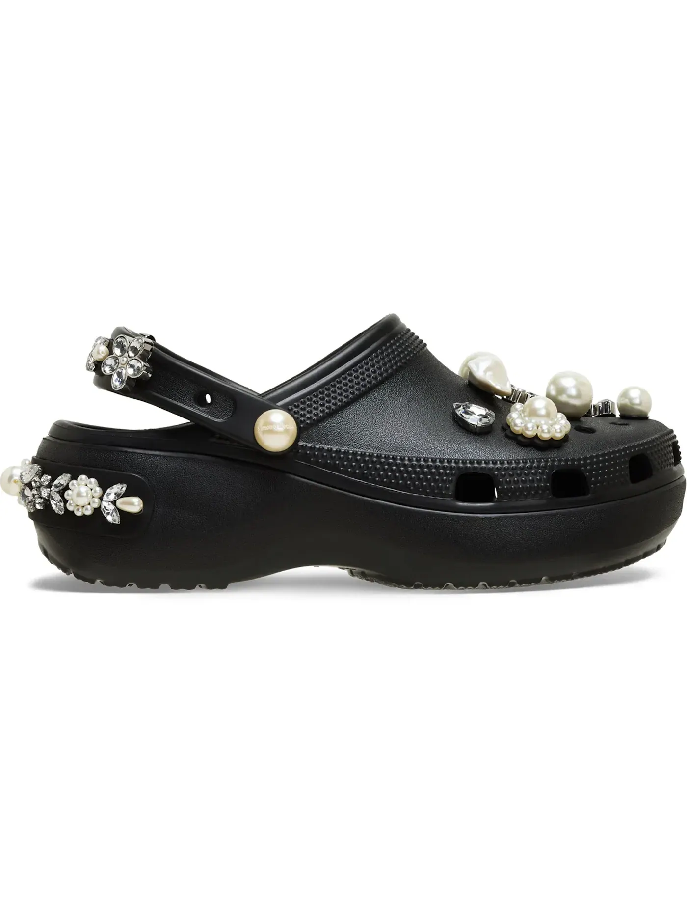 Женские сабо-слайды Crocs Classic Platform Clog — изображение 1 из 2, черный