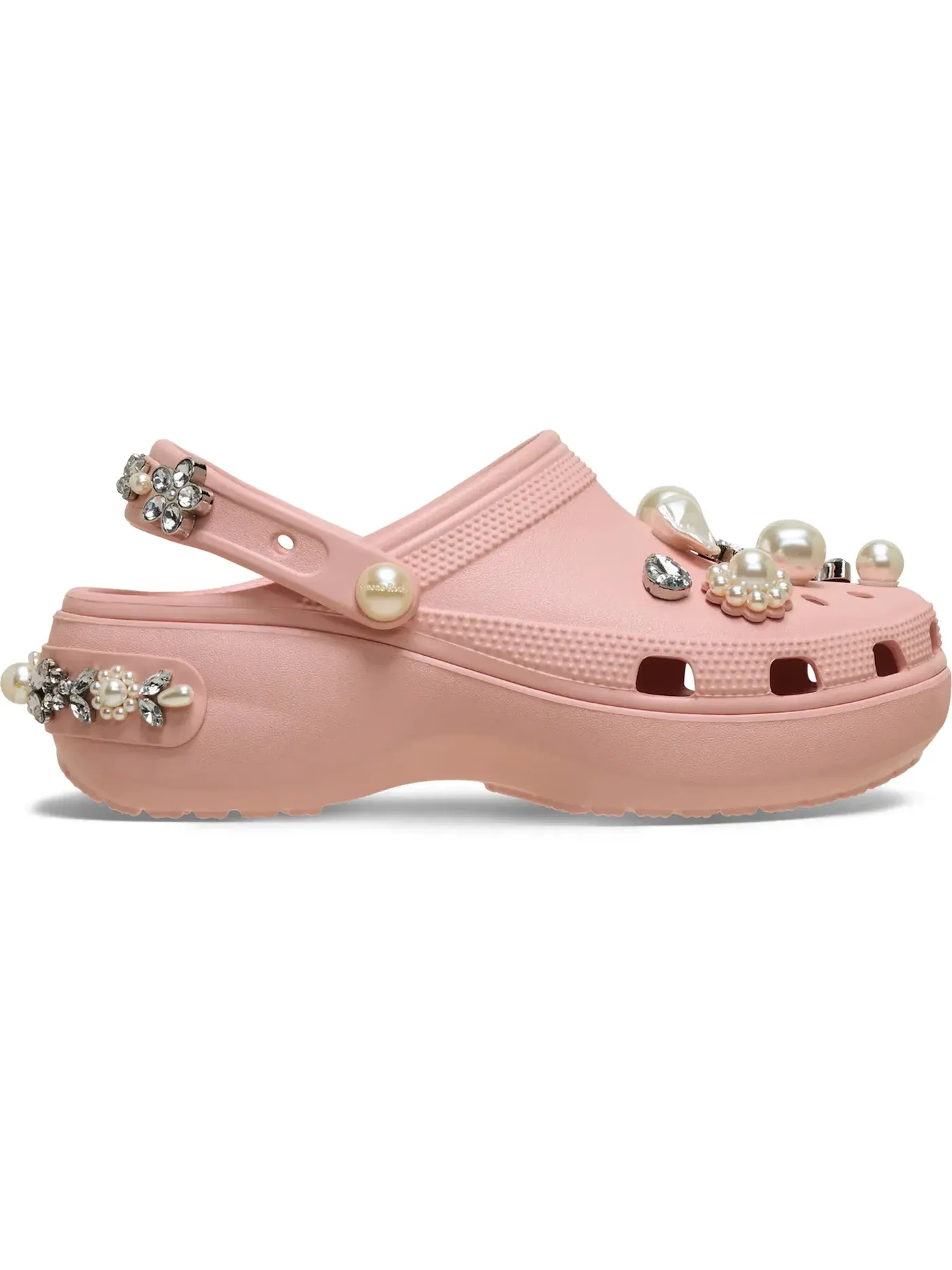 Женские сабо на платформе с принтом Crocs Classic Platform Clog Crocs — изображение 1 из 2, розовый розовый