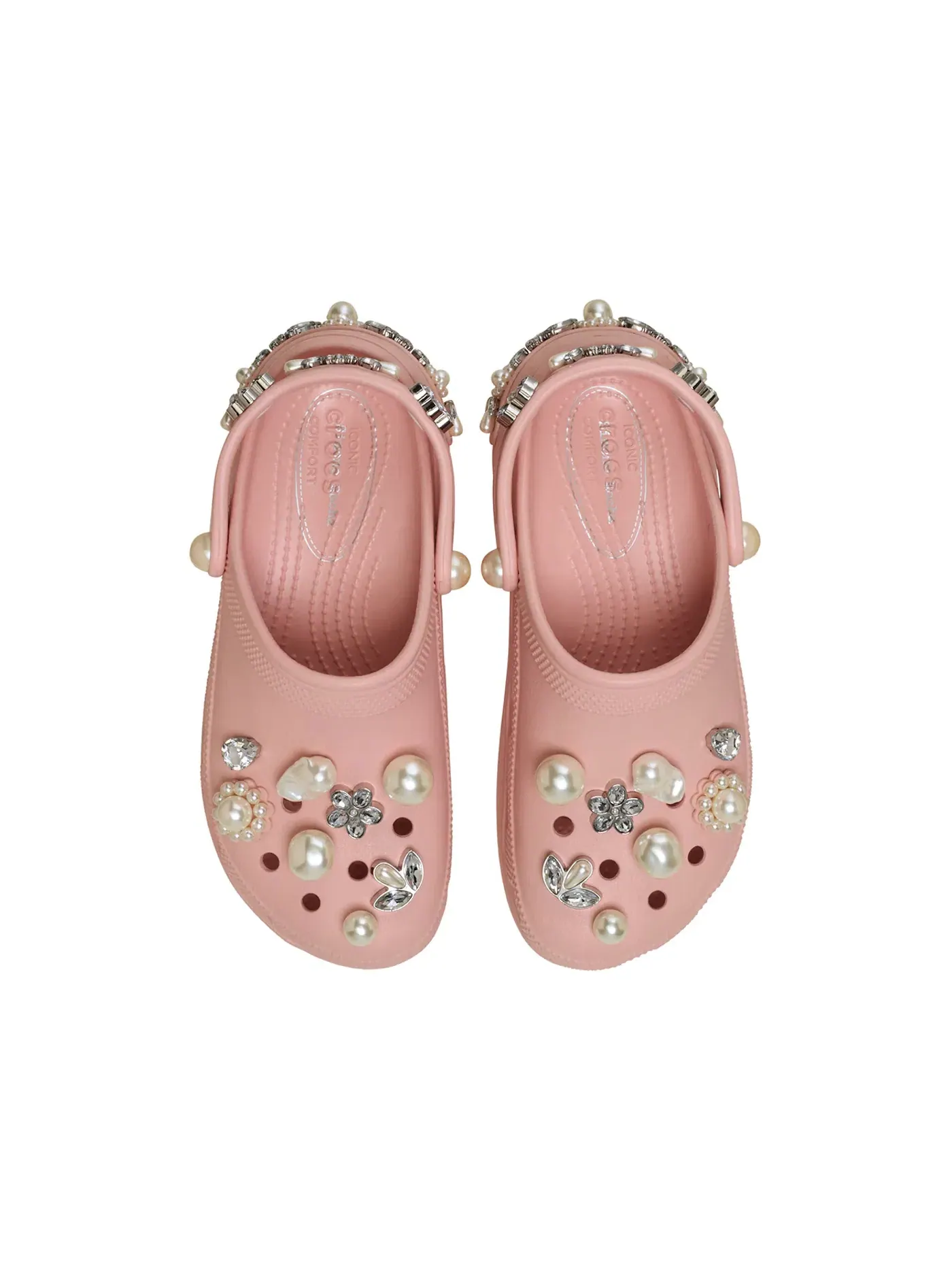 Женские сабо на платформе с принтом Crocs Classic Platform Clog Crocs — изображение 2 из 2, розовый розовый