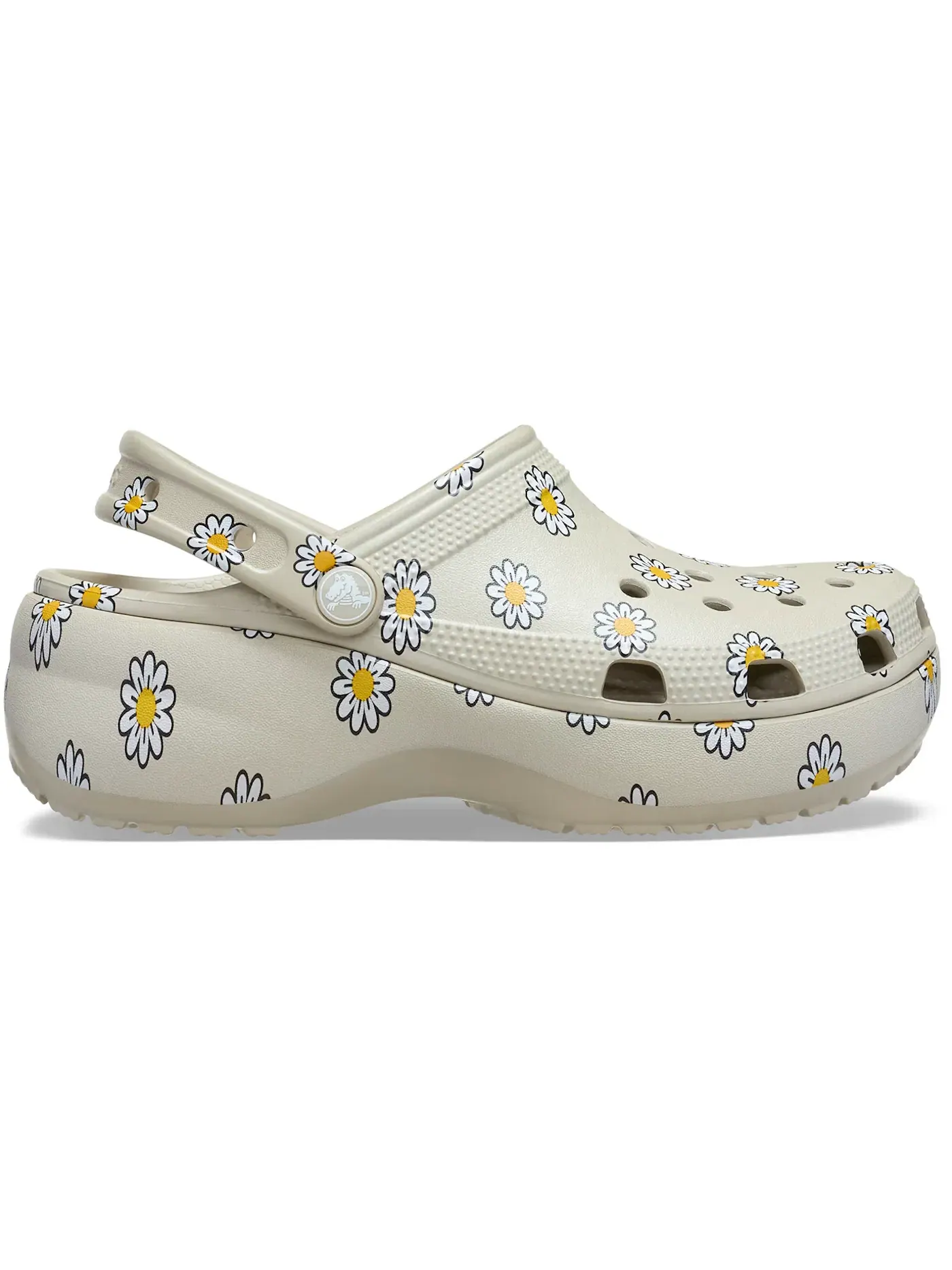 Женские сабо-клоги с принтом Crocs Classic Platform Floral Clog Crocs, Meteor — изображение 1 из 1