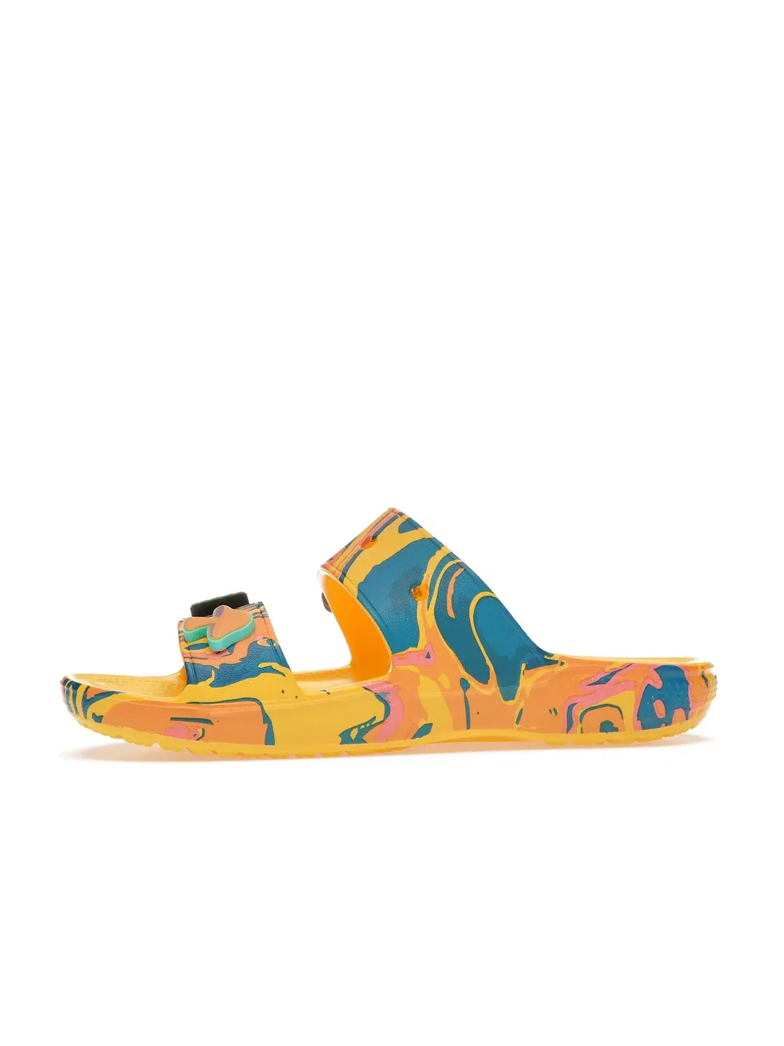 Мужские сандалии-слайды с принтом Diplo Take a Walk on the Weird Side Crocs — изображение 3 из 4, мульти