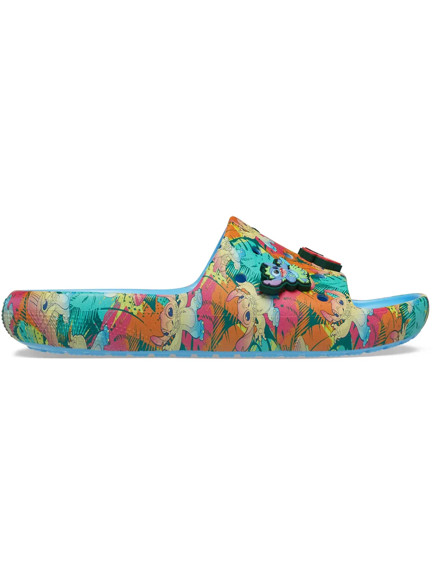 Мужские шлепанцы с принтом Crocs Classic Slide Disney Stitch Crocs — изображение 1 из 2, голубой