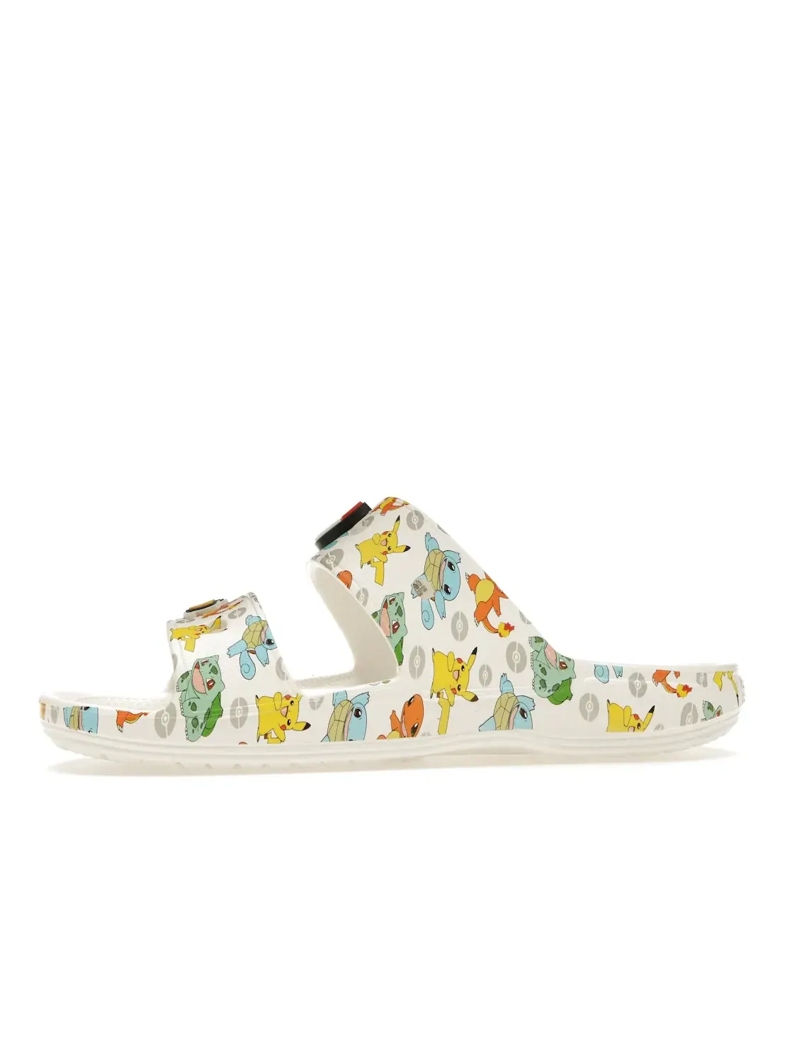 Мужские сланцы с принтом Pokemon Crocs Classic Slide — изображение 3 из 4, белый/мульти