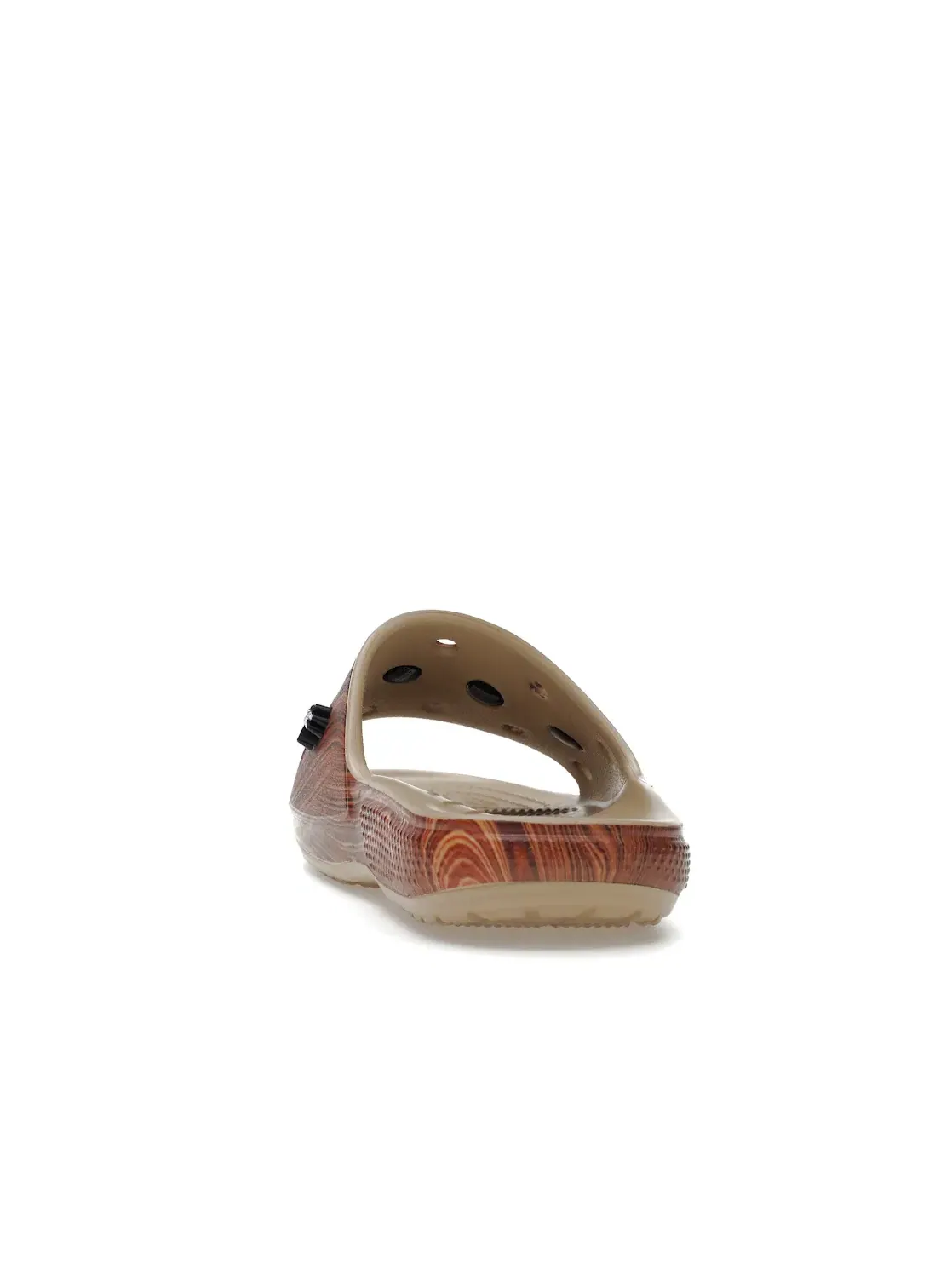 Женские сланцы с текстурой дерева Crocs Classic Slide SZA Wood Grain — изображение 4 из 4, светлый коричневый
