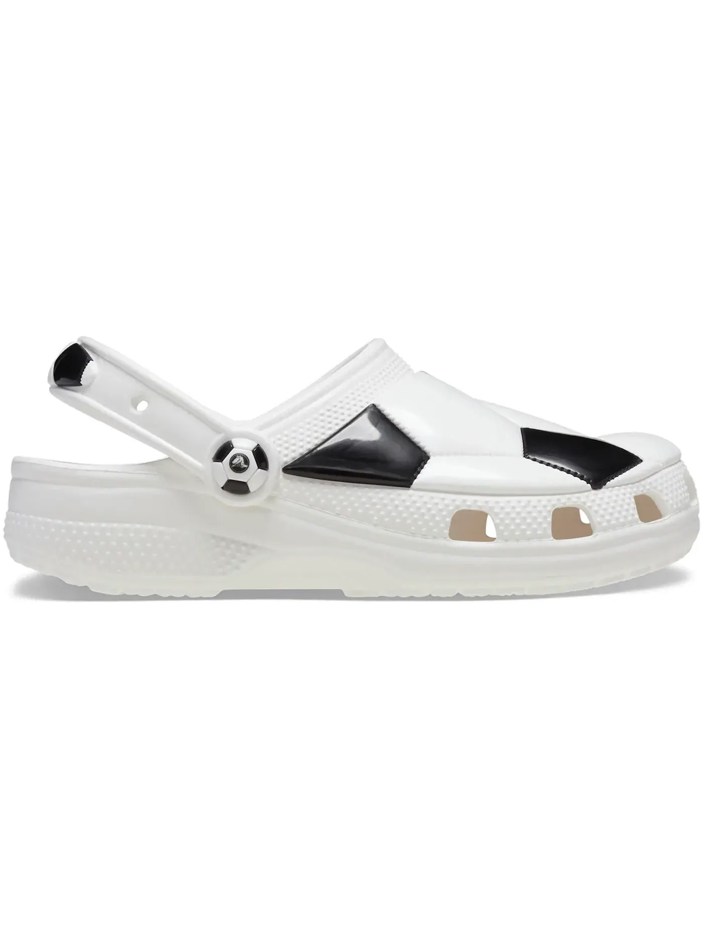 Детские клоги Classic Soccer Clog Crocs — изображение 1 из 1, белый/черный