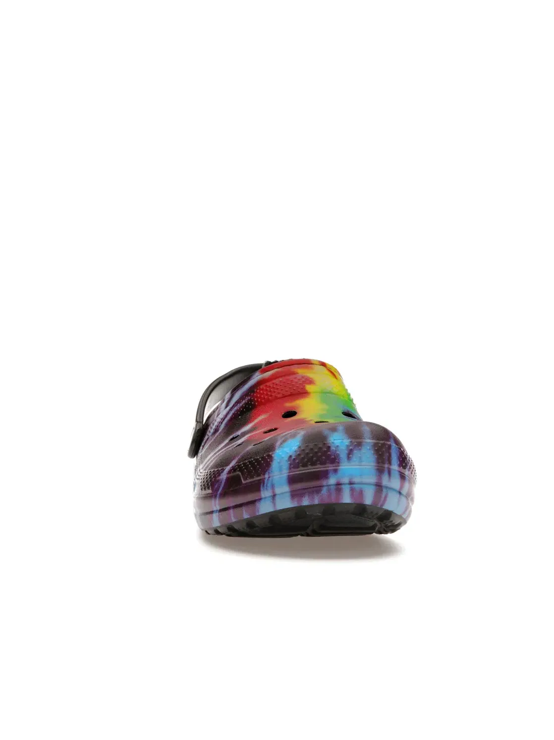 Мужские сабо с принтом тай-дай Crocs Classic Tie-Dye Lined Clog — изображение 2 из 4, мульти черный