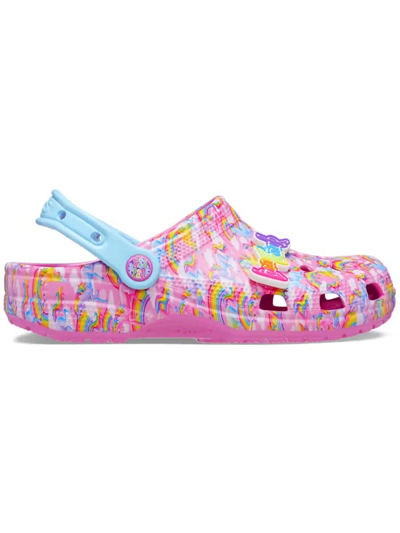 Мужские клоги с принтом Classic Unicorn Crocs — изображение 1 из 1, розовый синий
