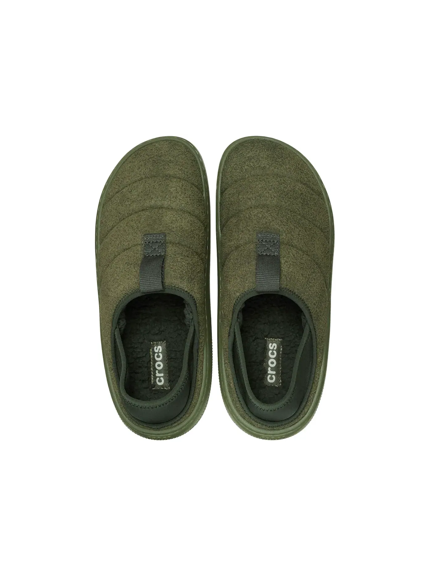 Мужские мокасины из веганской замши Crocs Classic Vegan Suede Moc — изображение 2 из 2, зеленый