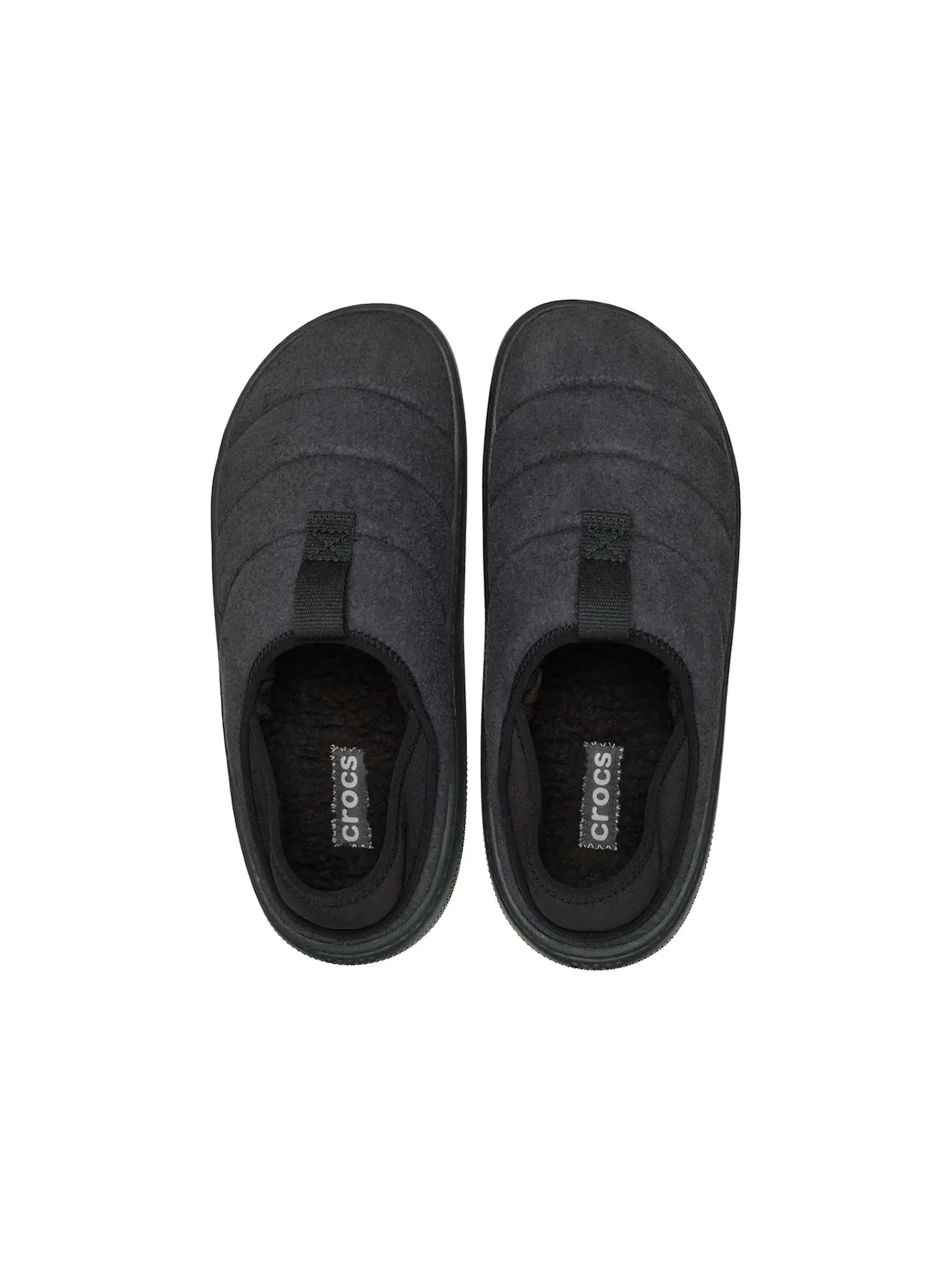 Мужские тапки из веганской замши Classic Suede Moc Crocs — изображение 2 из 2, черный