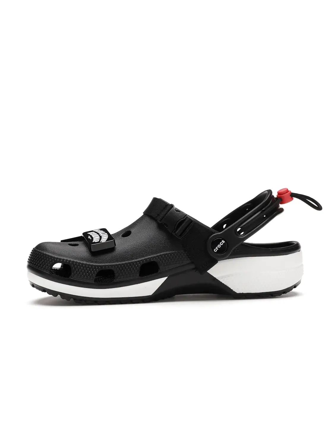 Мужские сабо с принтом Classic Clog Crocs — изображение 3 из 4, черный/белый