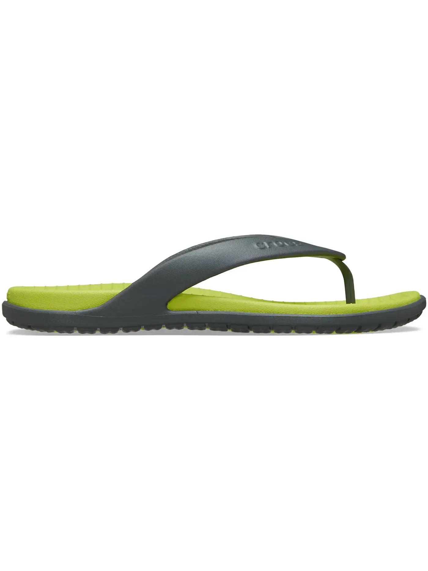 Мужские шлепанцы с открытым носком Crocs Coast Flip — изображение 1 из 1, серый