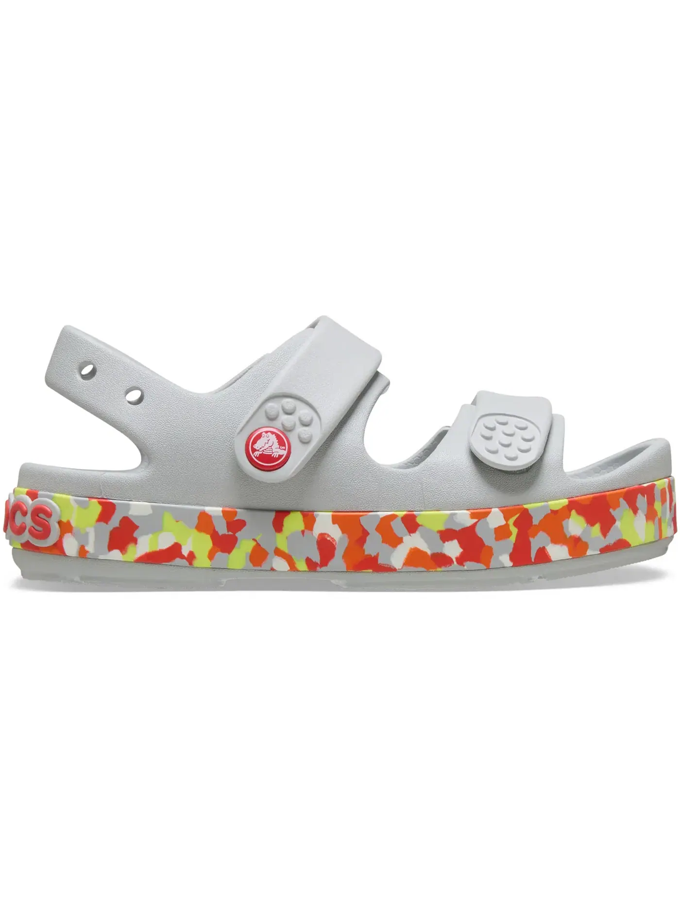 Детские сандалии с принтом Crocs Crocband Cruiser Glow Confetti Band Sandal Crocs, Atmosphere Flame — изображение 1 из 1