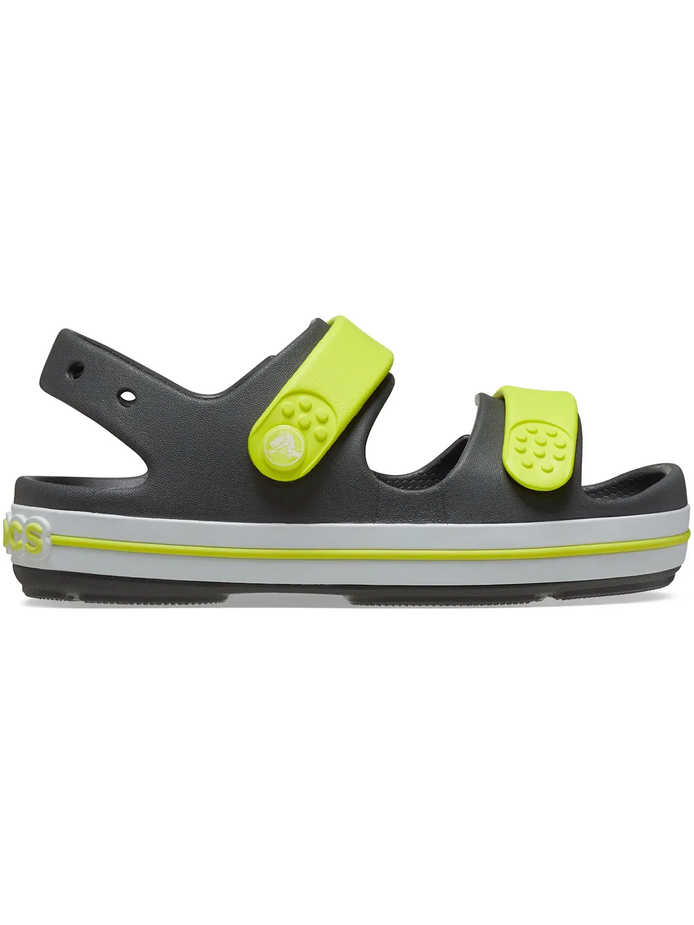 Детские сандалии-сабо с ремешком Crocs Crocband Cruiser Sandal — изображение 1 из 1, серый