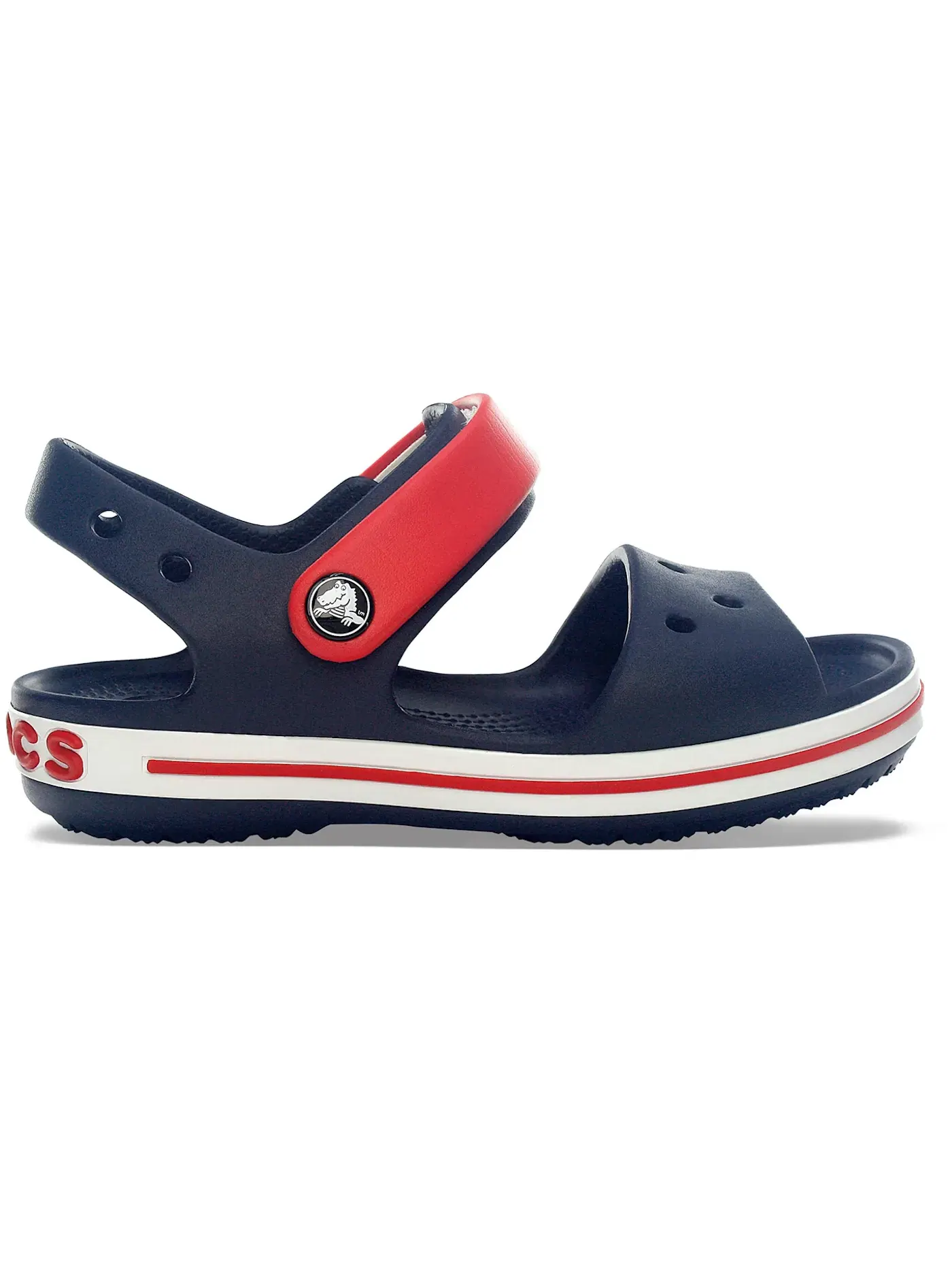 Детские сандалии с закрытым носом Crocs Crocband Sandal Crocs — изображение 1 из 1, темно-синий/красный