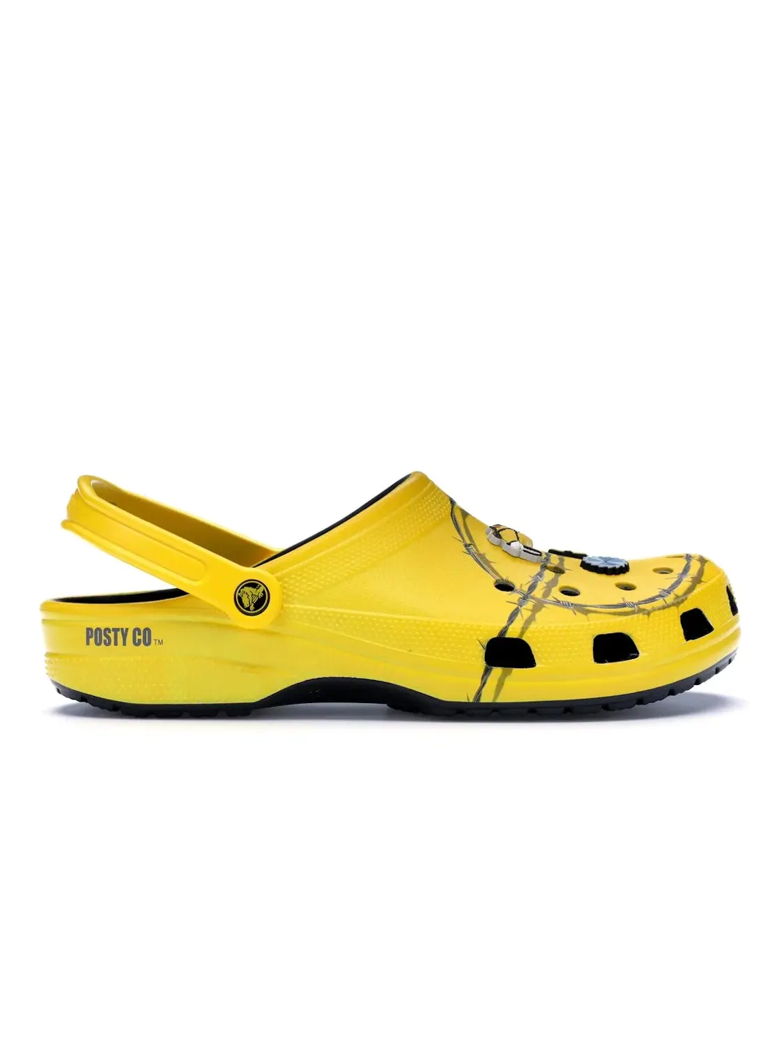 Мужские клоги Post Malone Barbed Wire Crocs — изображение 1 из 4, желтый