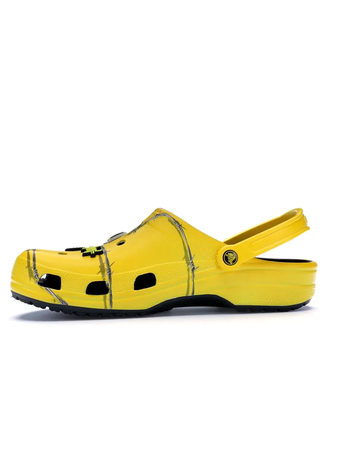 Мужские клоги Post Malone Barbed Wire Crocs — изображение 3 из 4, желтый