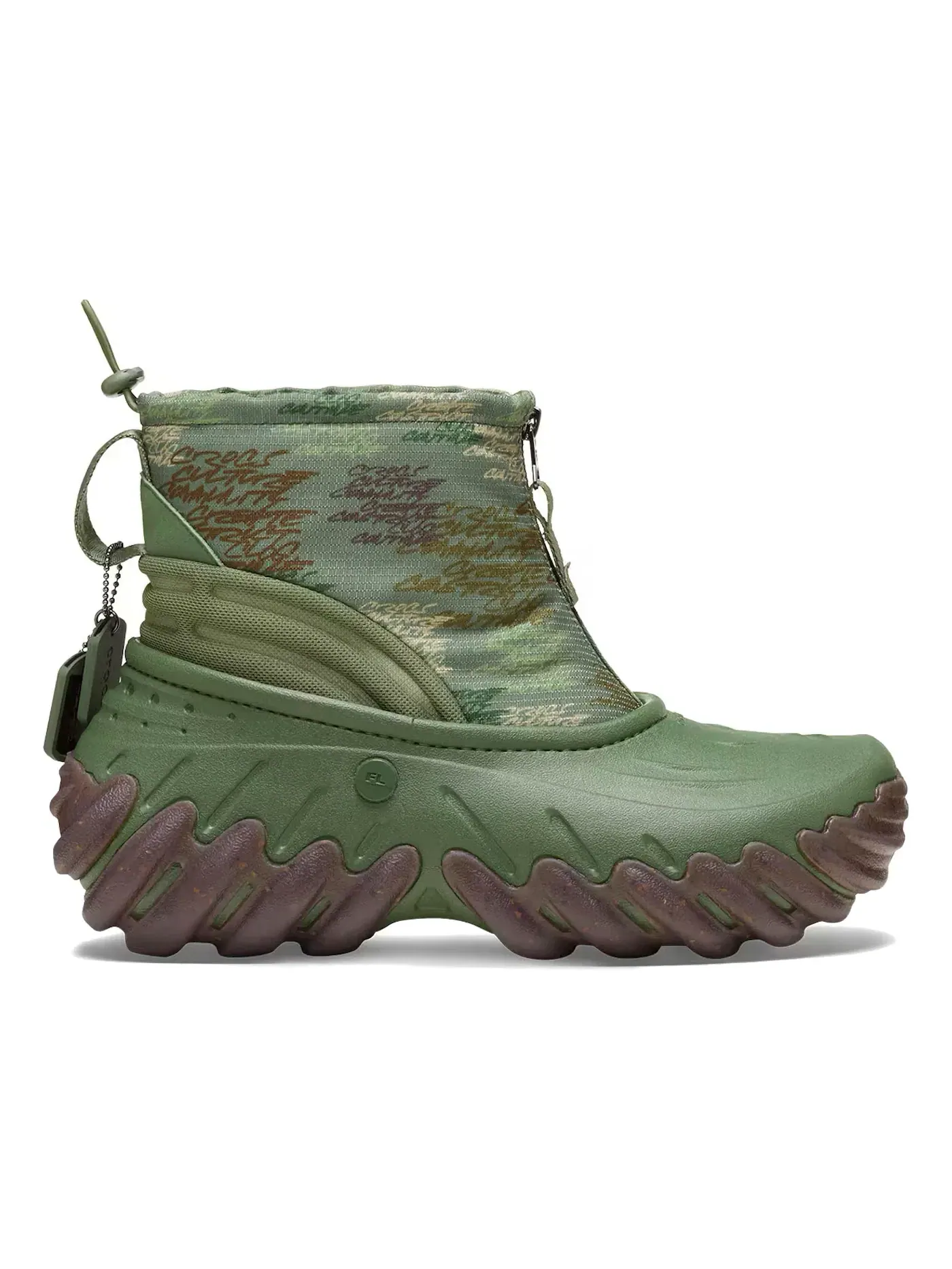 Мужские ботинки с принтом Crocs Echo Boot — изображение 1 из 2, зеленый