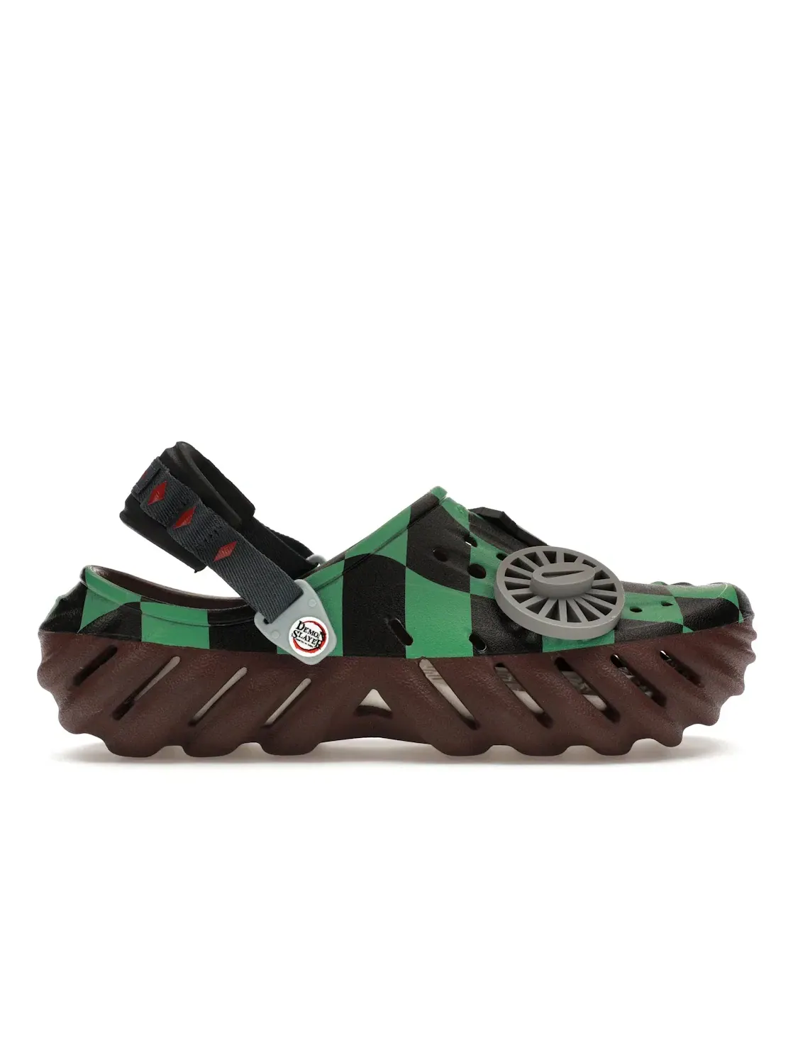 Мужские сабо-клоги Echo Clog Demon Slayer Tanjiro Crocs — изображение 1 из 4, зеленый