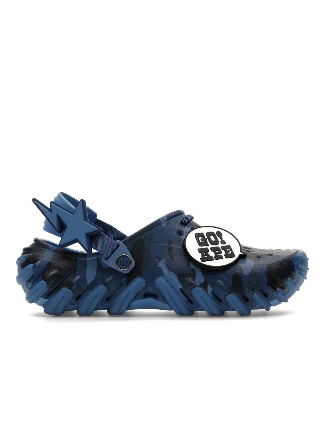 Мужские сабо с камуфляжным принтом Crocs Echo RO Clog — изображение 1 из 4, синий