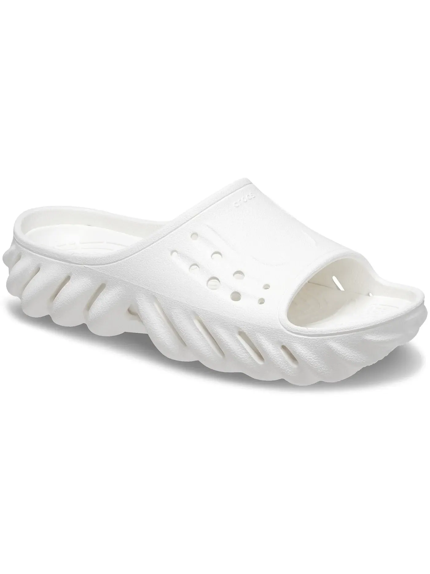 Мужские сандалии-слайды с закрытым носком Crocs Echo Slide — изображение 2 из 3, белый