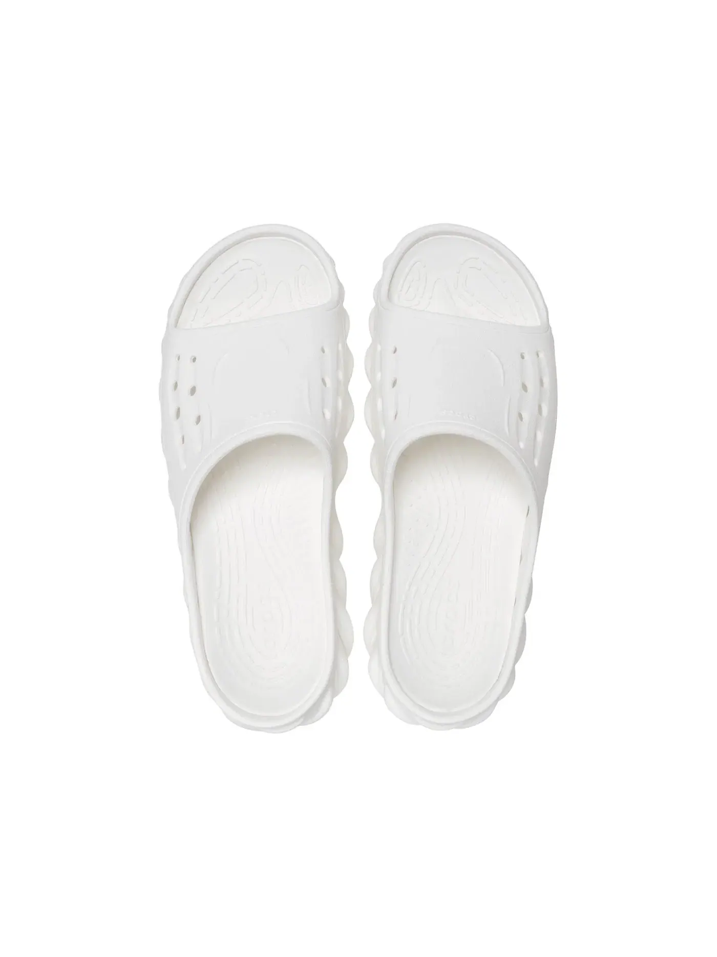 Мужские сандалии-слайды с закрытым носком Crocs Echo Slide — изображение 3 из 3, белый