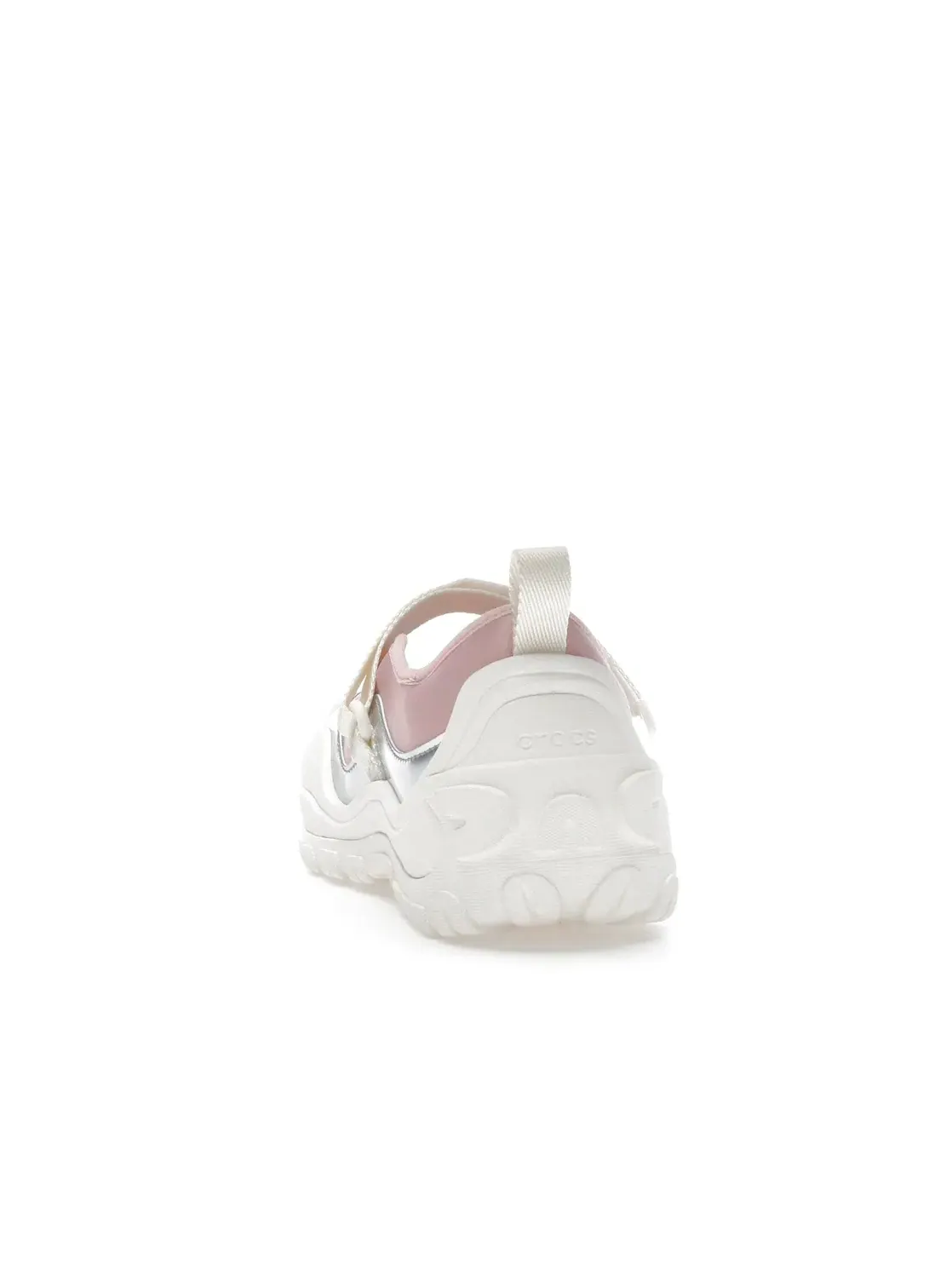 Женские босоножки-слайды Crocs EXP Terre Ballet — изображение 4 из 4, серебристый