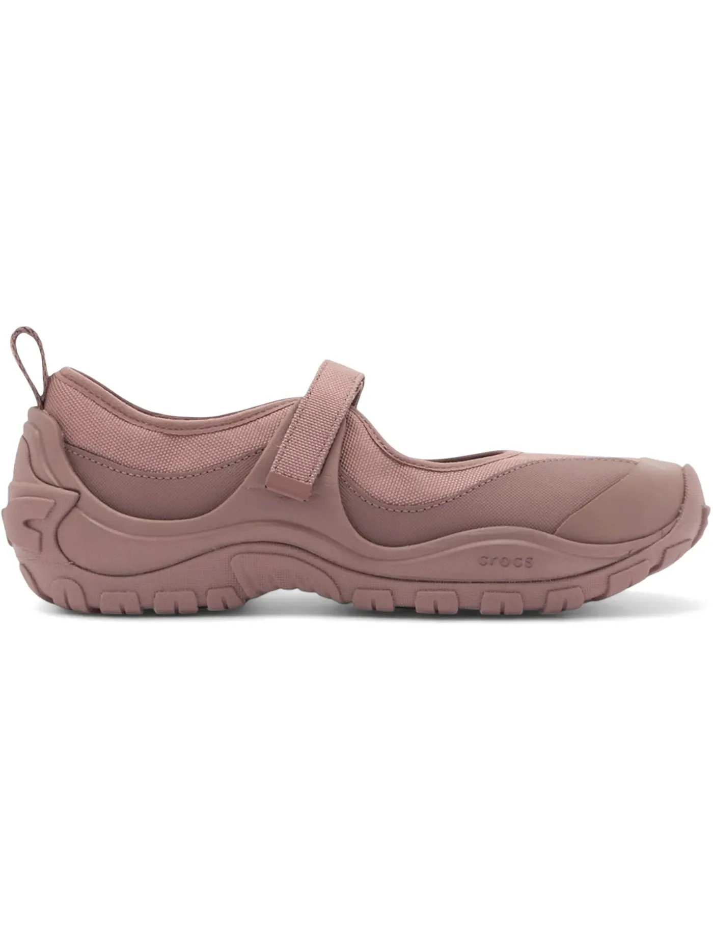 Женские сандалии-слайды с открытым носом Crocs EXP Terre Tech