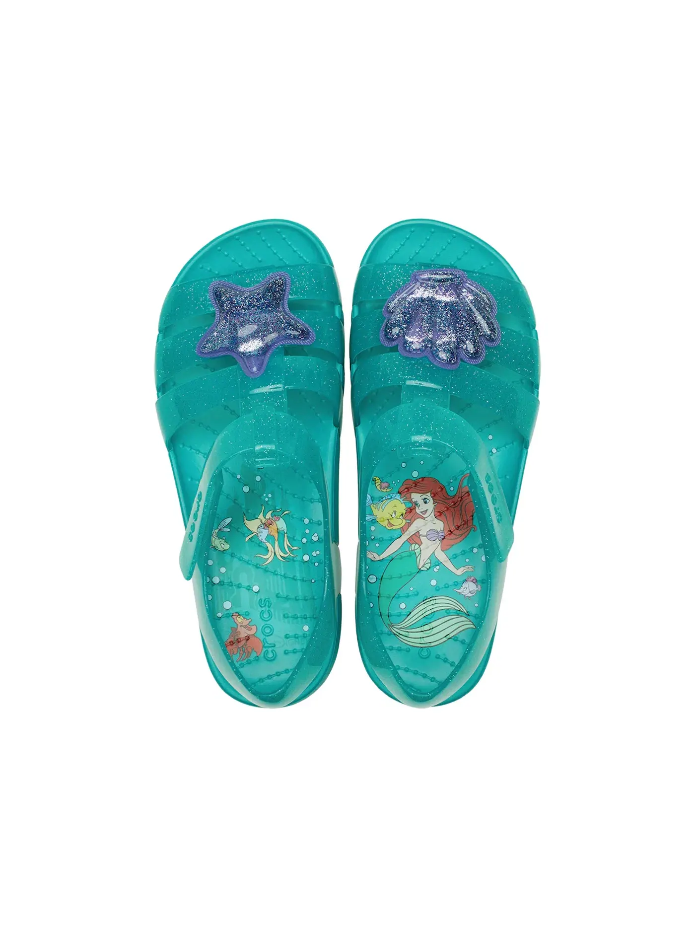 Детские сандалии с принтом Crocs Isabella Sandal Disney Princess Ariel Crocs, Latigo Bay — изображение 2 из 2