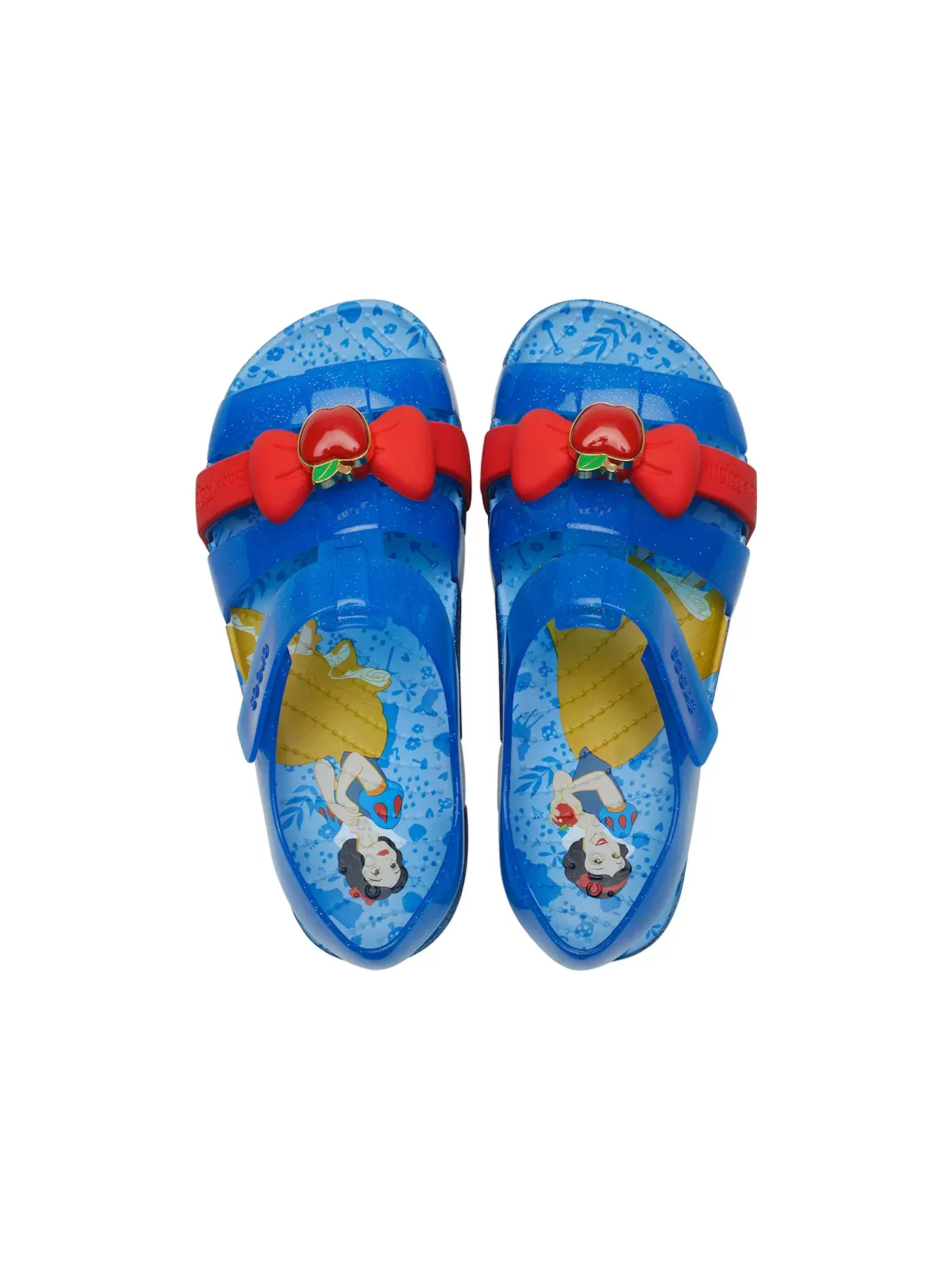 Детские сандалии-слайды с принтом Crocs Isabella Sandal Disney Snow White — изображение 2 из 2, синий