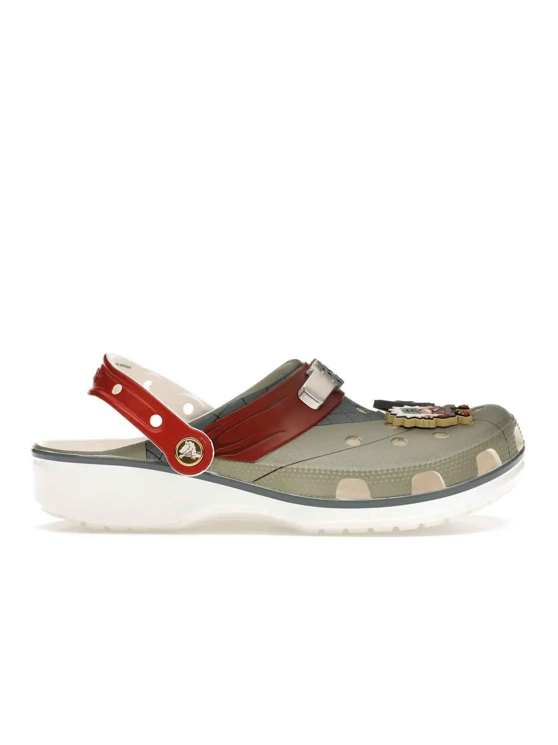 Мужские сабо-клоги Naruto Jiraiya Crocs — изображение 1 из 4, мульти/красный/серый