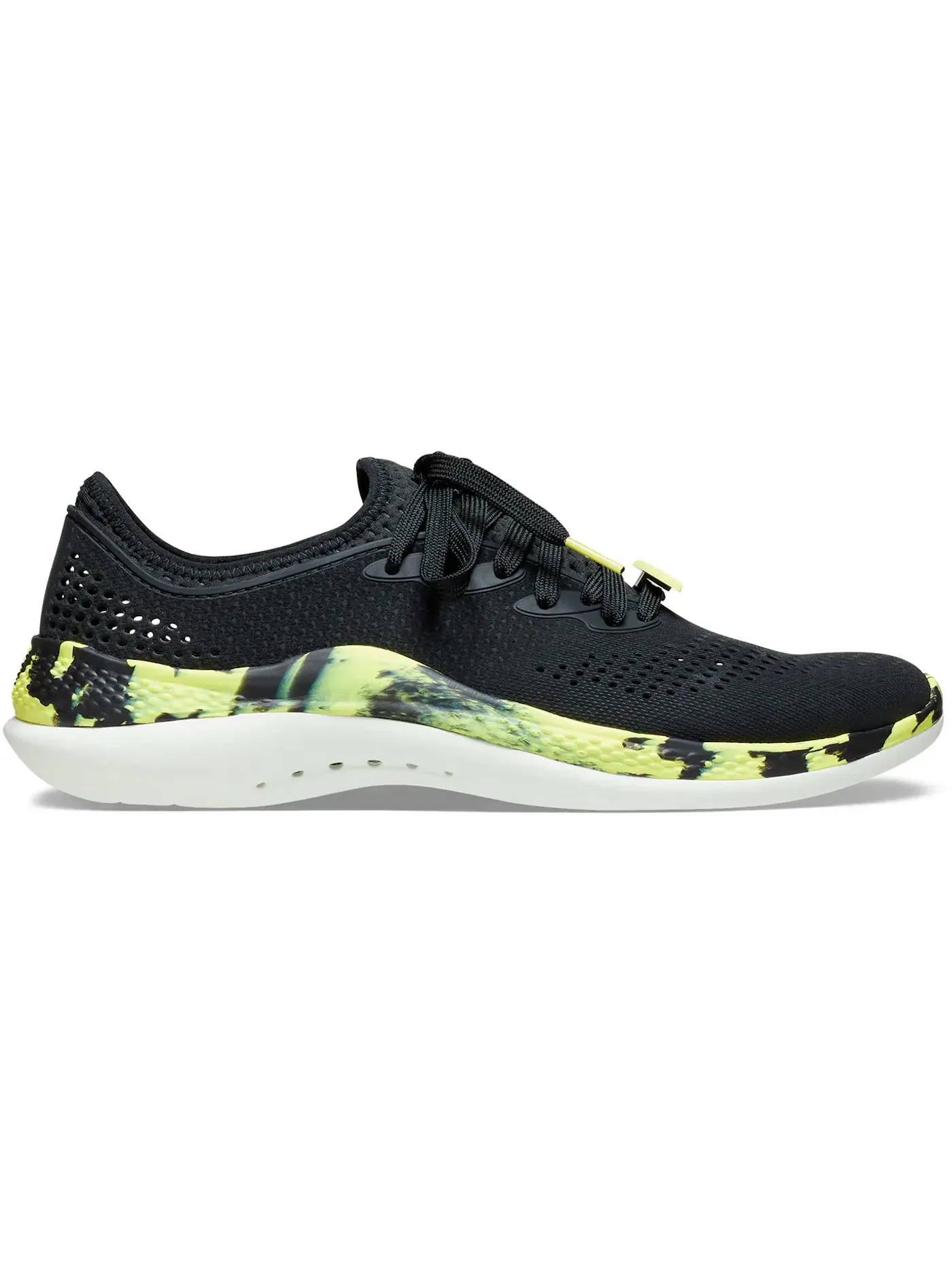 Мужские кроссовки с мраморным узором Crocs LiteRide 360 Marbled Pacer — изображение 1 из 1, черный