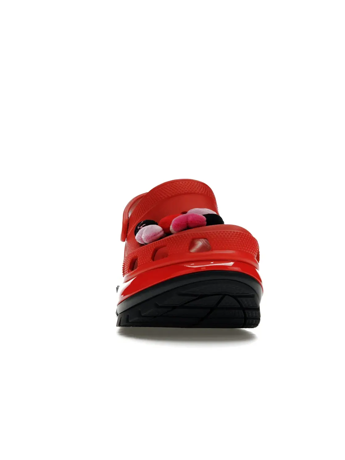 Мужские сабо-клоги на платформе Crocs Mega Crush Clog — изображение 2 из 4, красный/черный