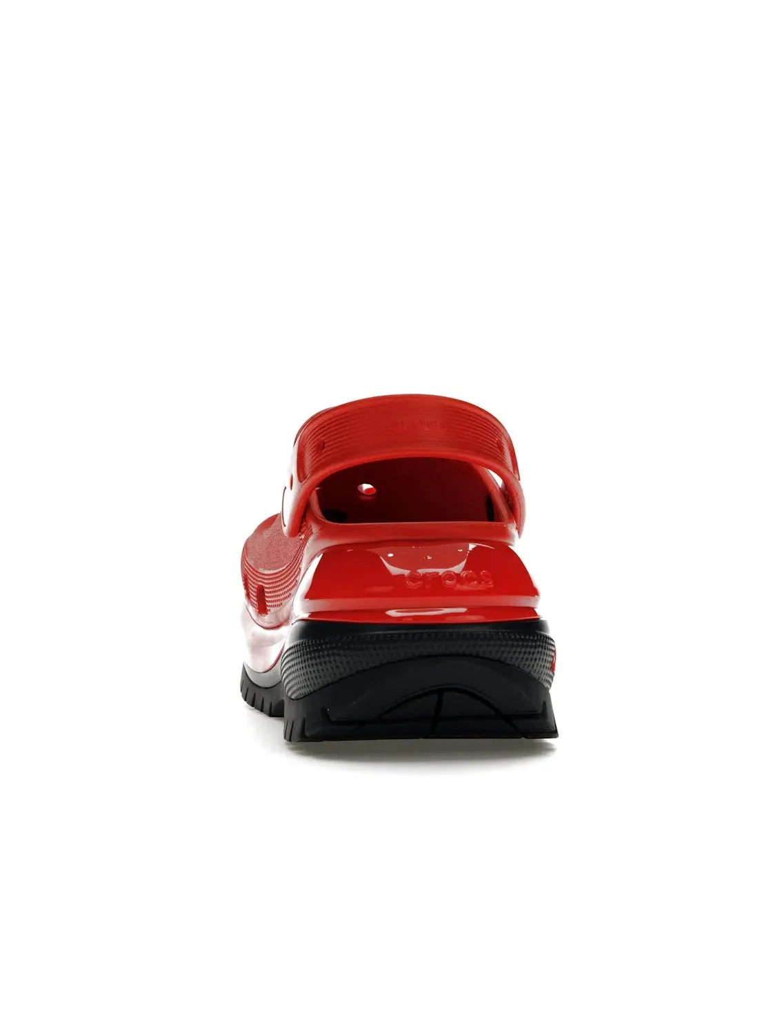 Мужские сабо-клоги на платформе Crocs Mega Crush Clog — изображение 4 из 4, красный/черный