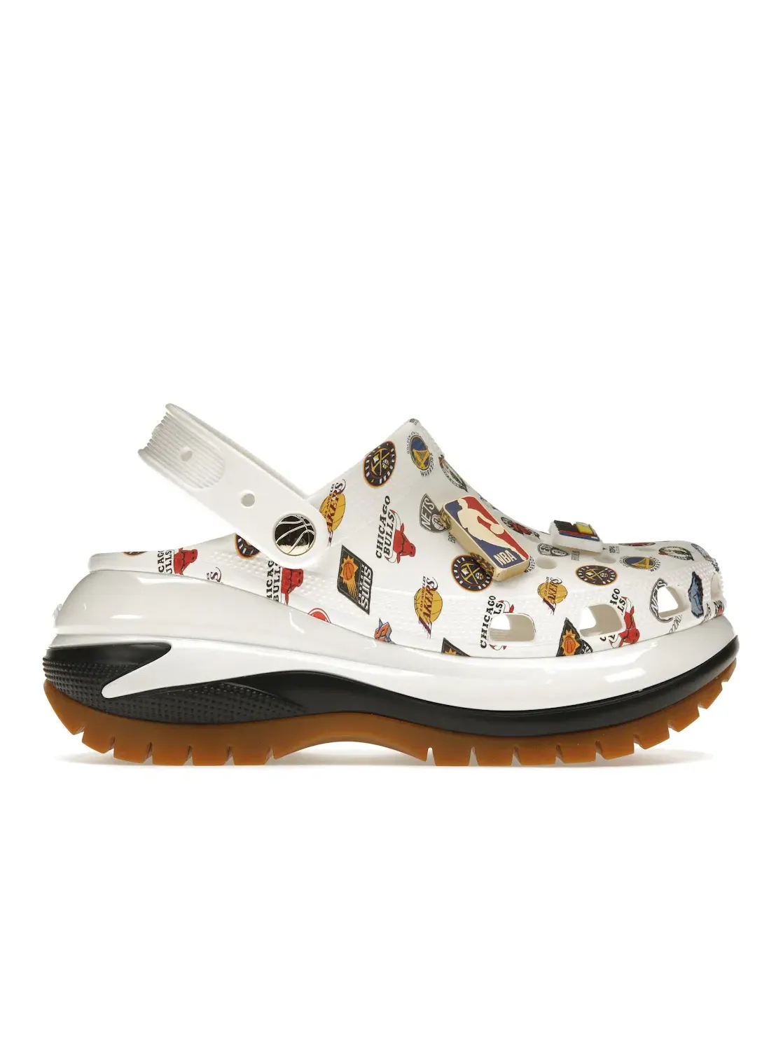 Мужские сабо с принтом Crocs Mega Crush Clog Crocs — изображение 1 из 4, белый/мульти