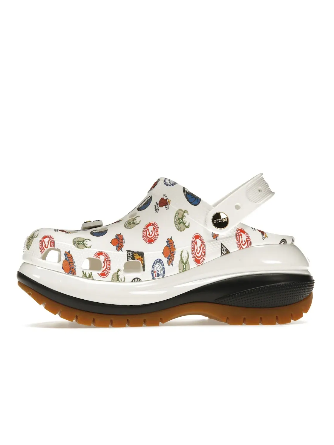 Мужские сабо с принтом Crocs Mega Crush Clog Crocs — изображение 3 из 4, белый/мульти